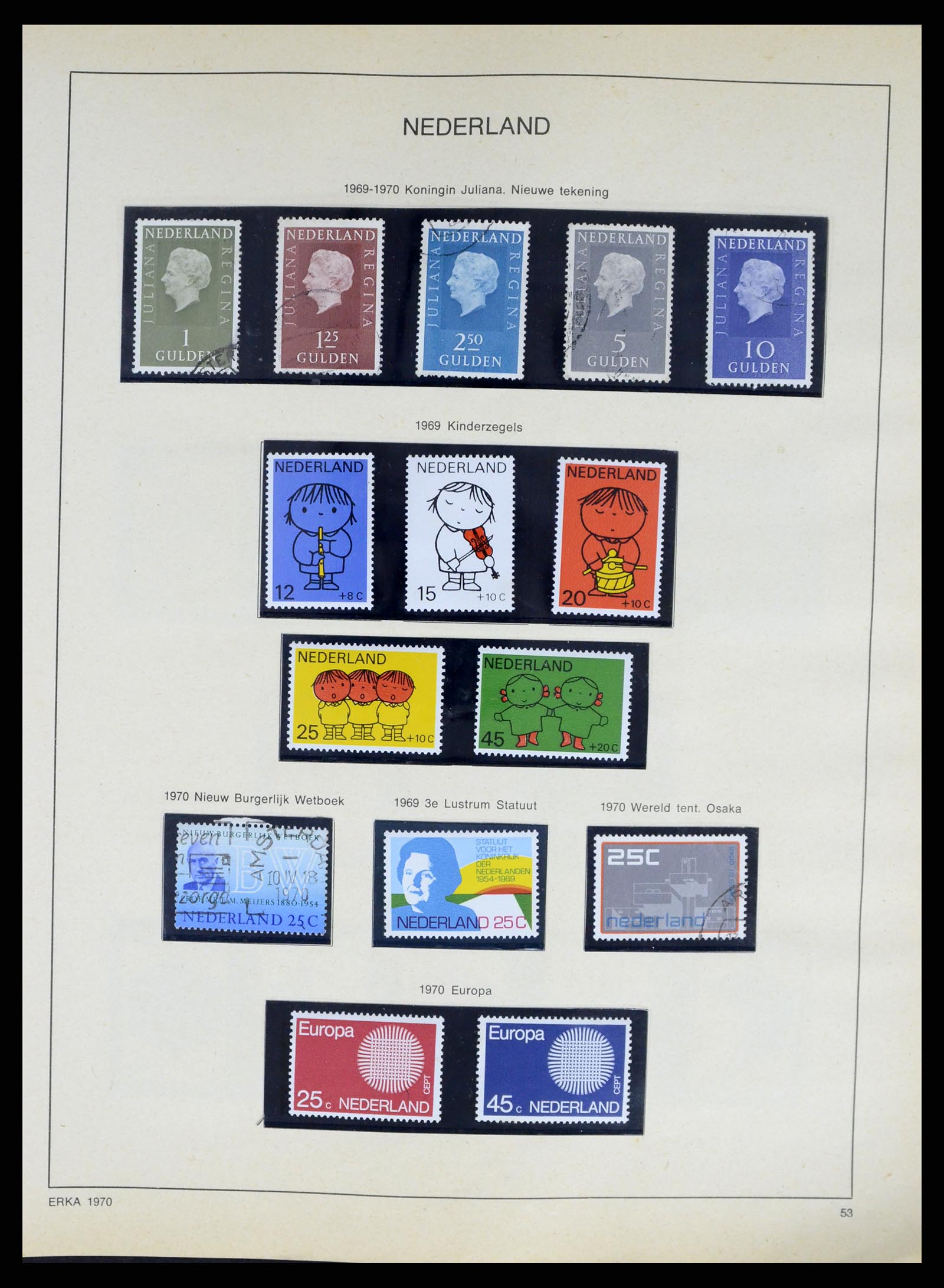 37618 052 - Stamp collection 37618 Netherlands and territories 1852-1972.