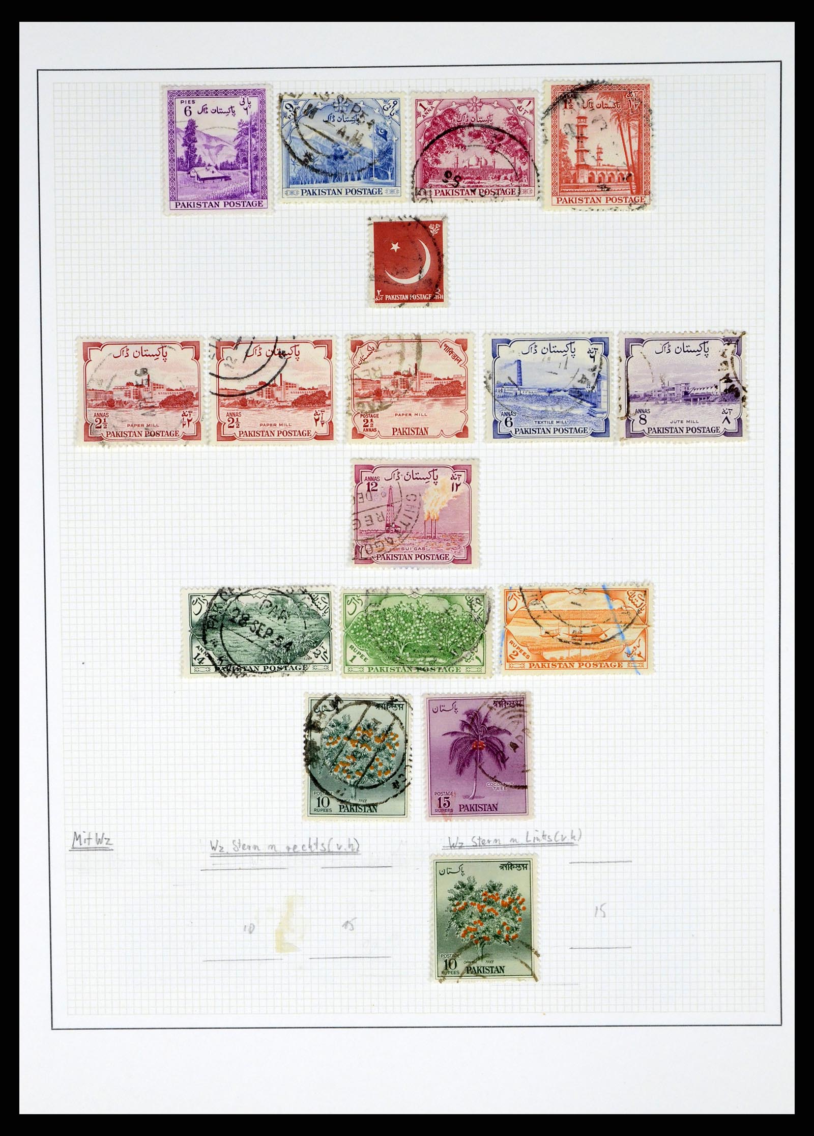 37619 009 - Postzegelverzameling 37619 Pakistan/Bangladesh 1947-2000.