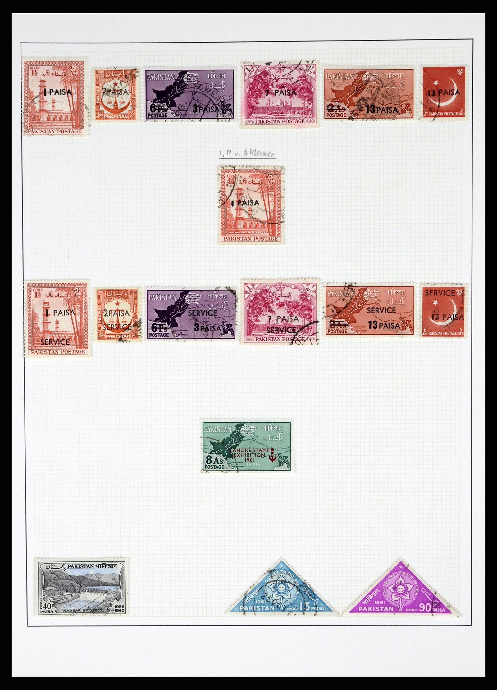 37619 014 - Postzegelverzameling 37619 Pakistan/Bangladesh 1947-2000.