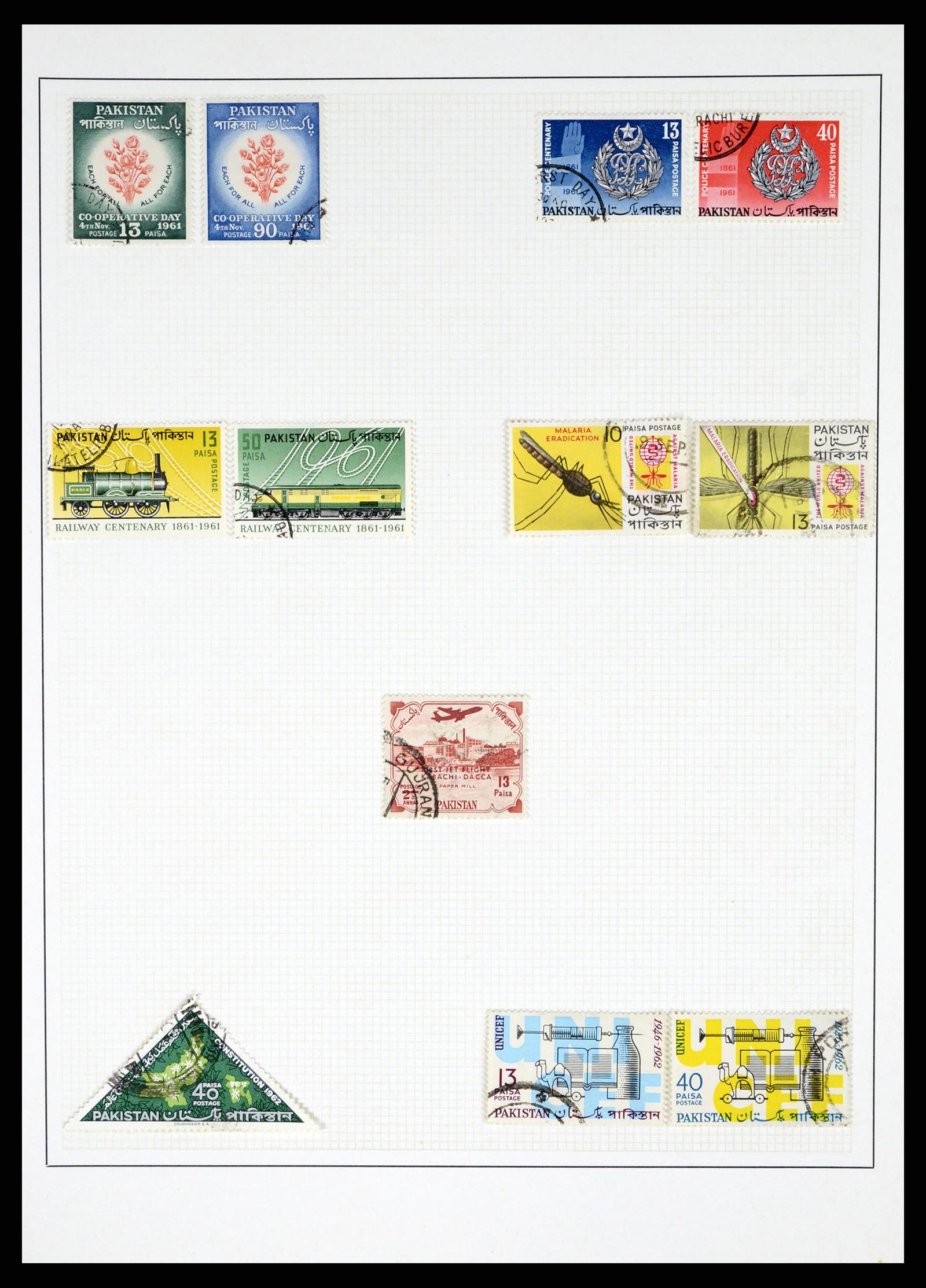 37619 015 - Postzegelverzameling 37619 Pakistan/Bangladesh 1947-2000.