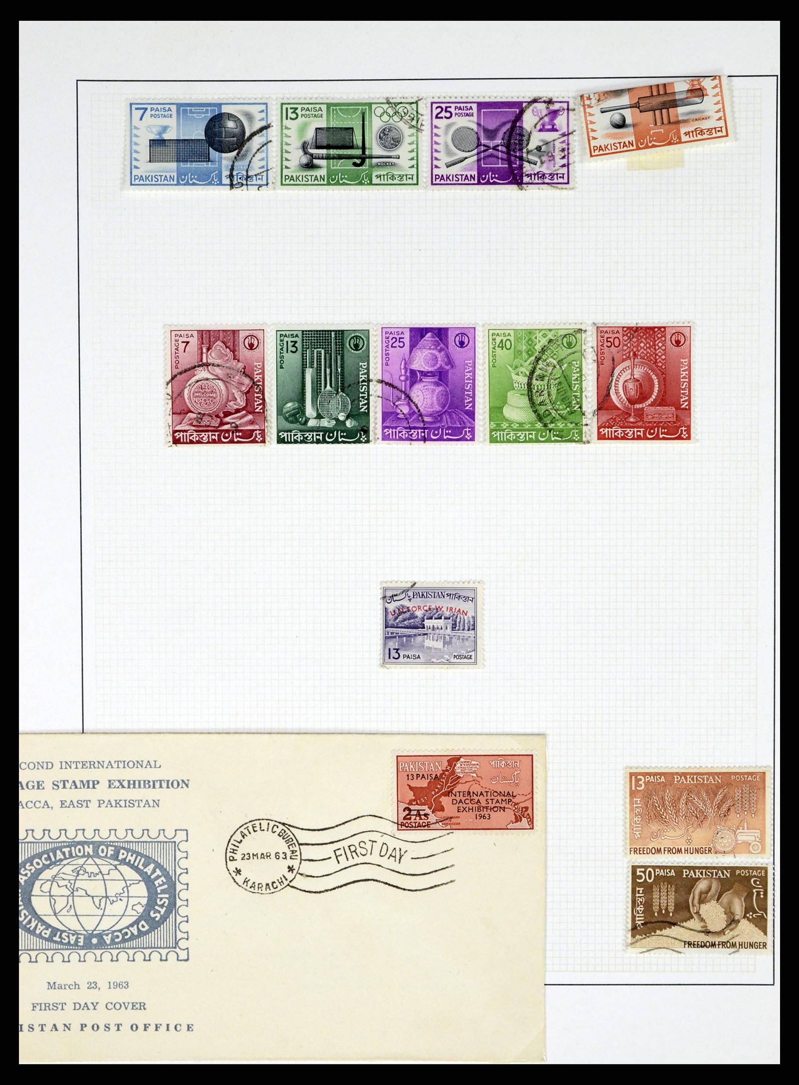 37619 020 - Postzegelverzameling 37619 Pakistan/Bangladesh 1947-2000.