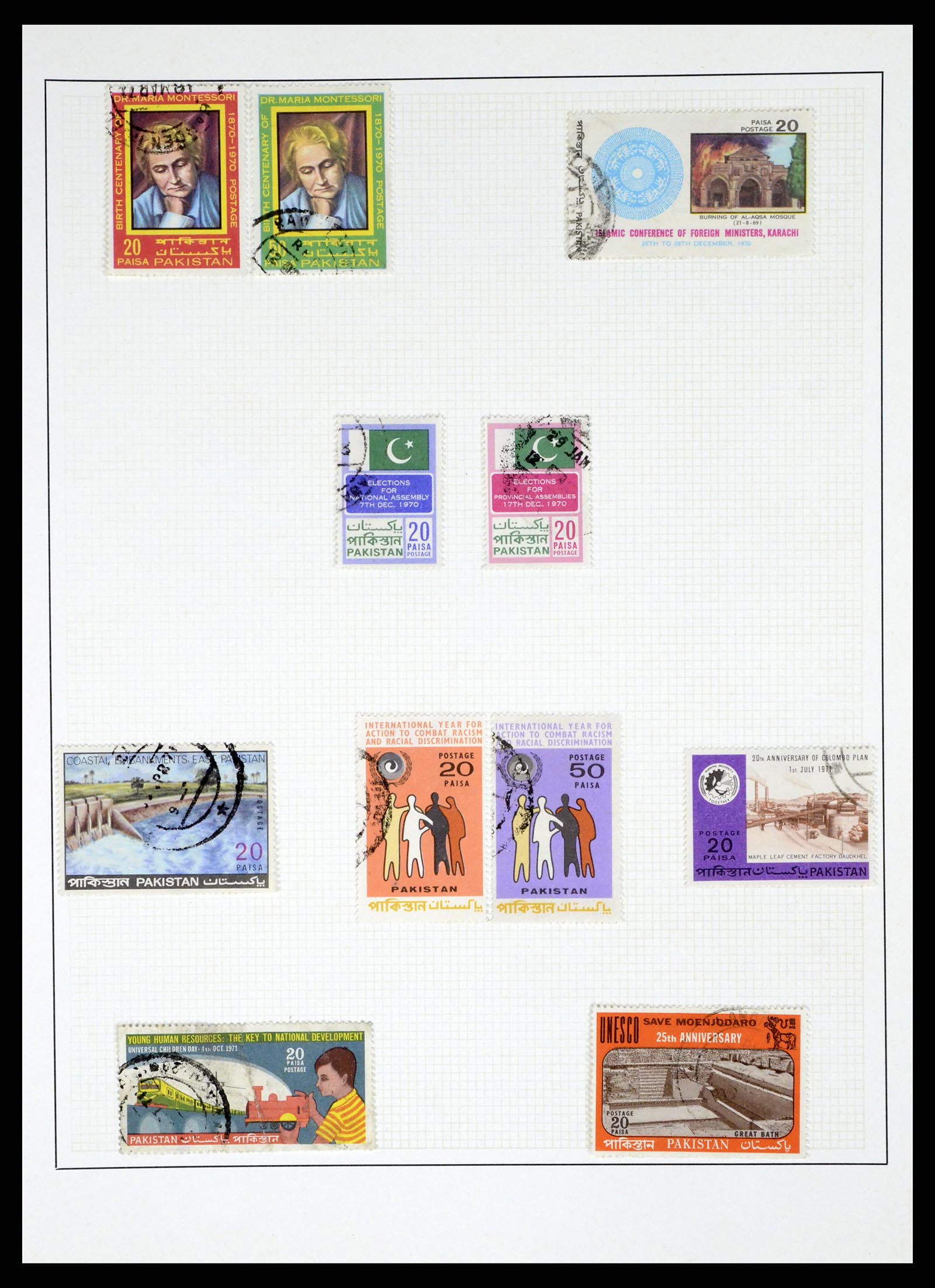 37619 029 - Postzegelverzameling 37619 Pakistan/Bangladesh 1947-2000.