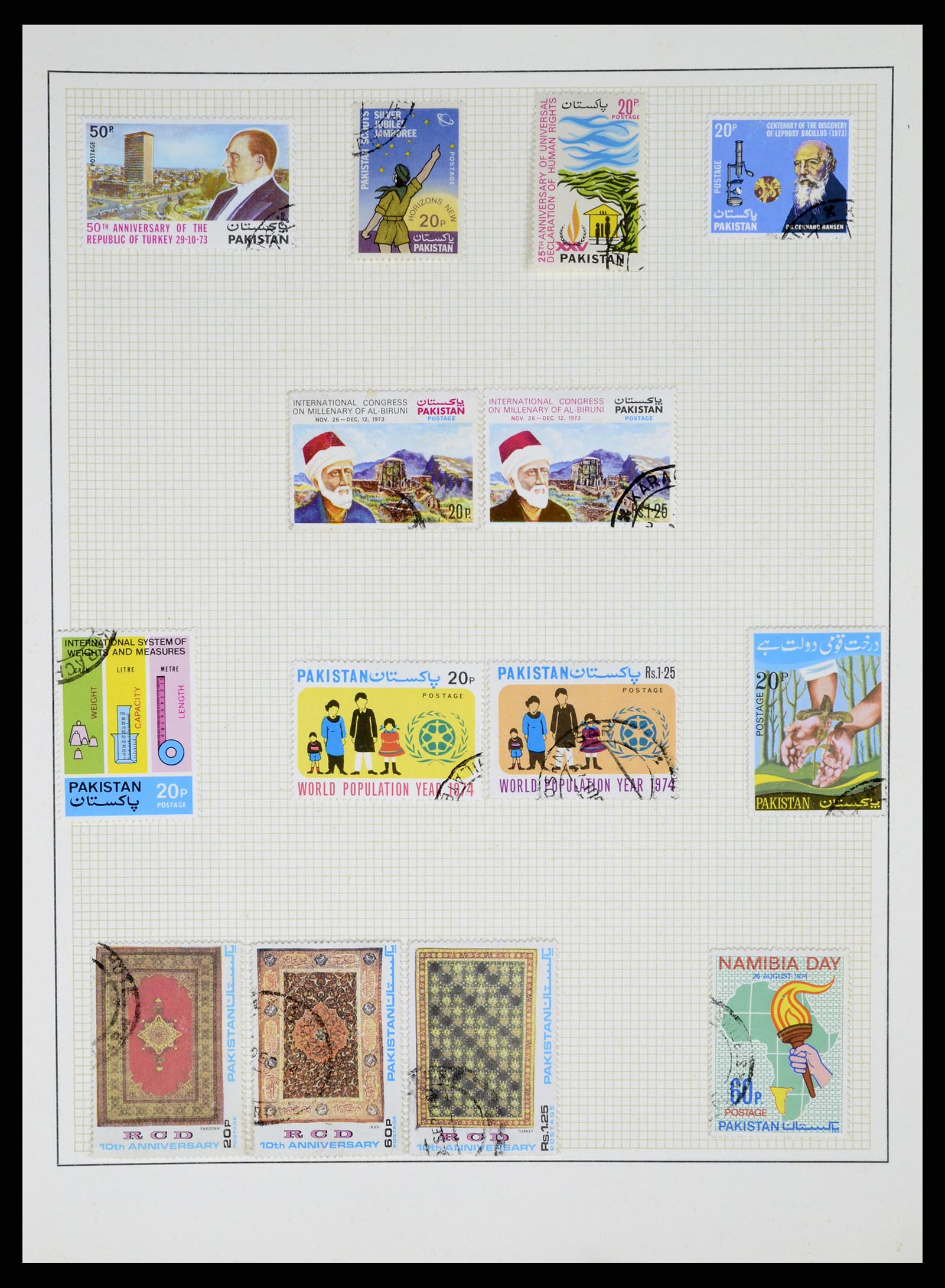 37619 034 - Postzegelverzameling 37619 Pakistan/Bangladesh 1947-2000.