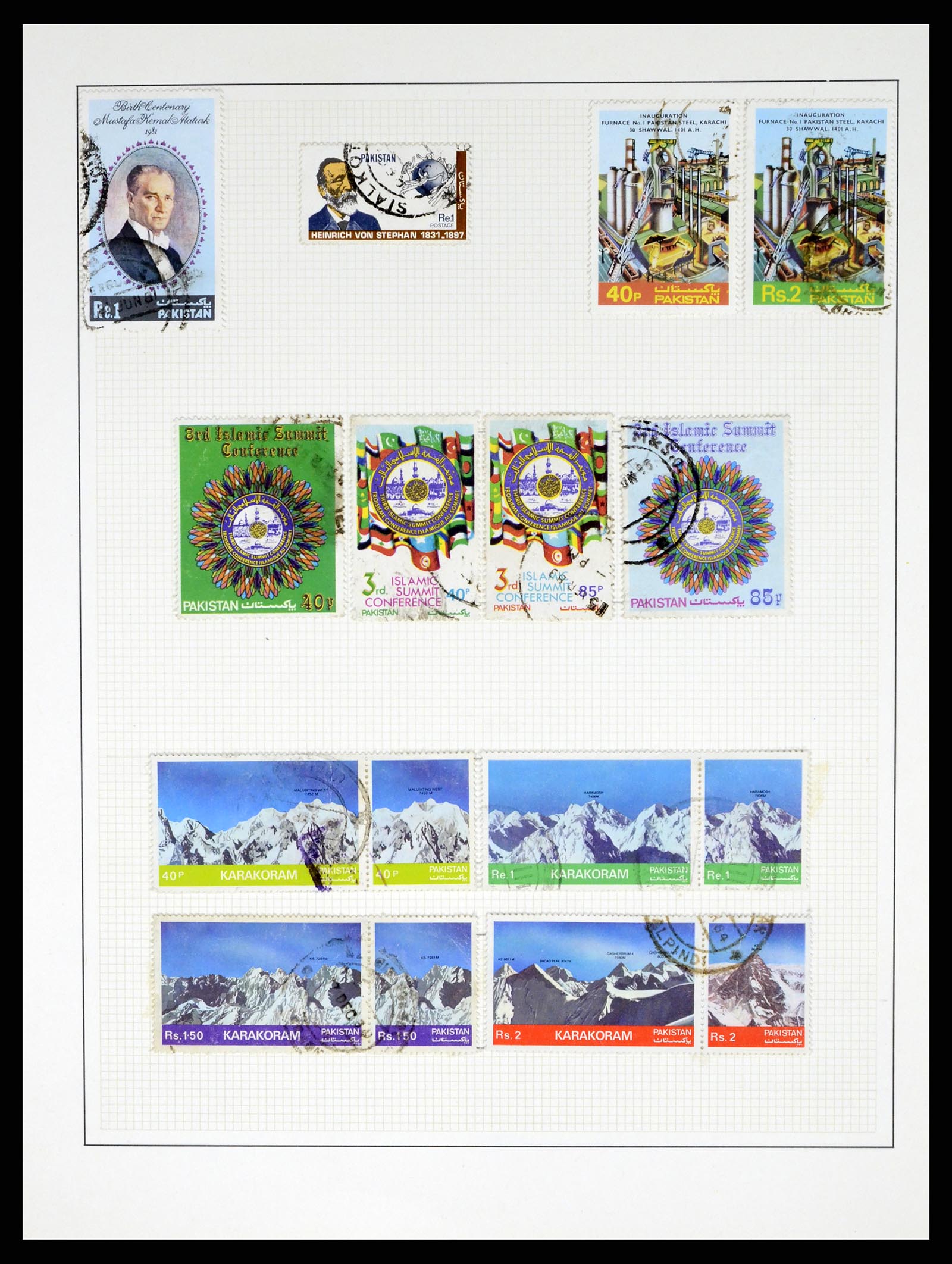 37619 051 - Postzegelverzameling 37619 Pakistan/Bangladesh 1947-2000.