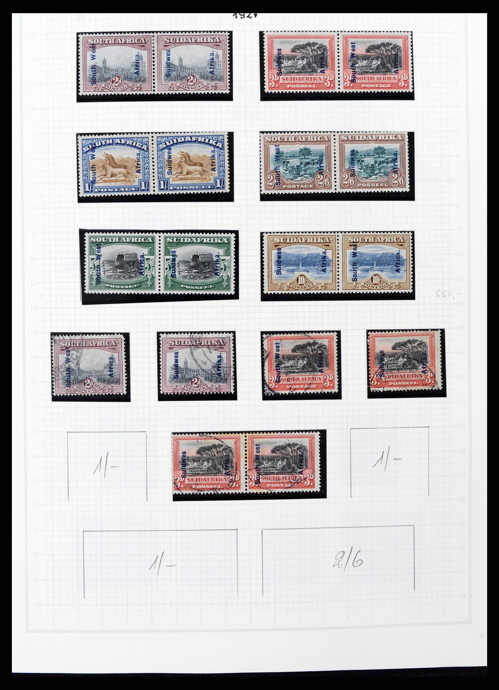 37620 007 - Postzegelverzameling 37620 Zuid West Afrika 1923-1990.