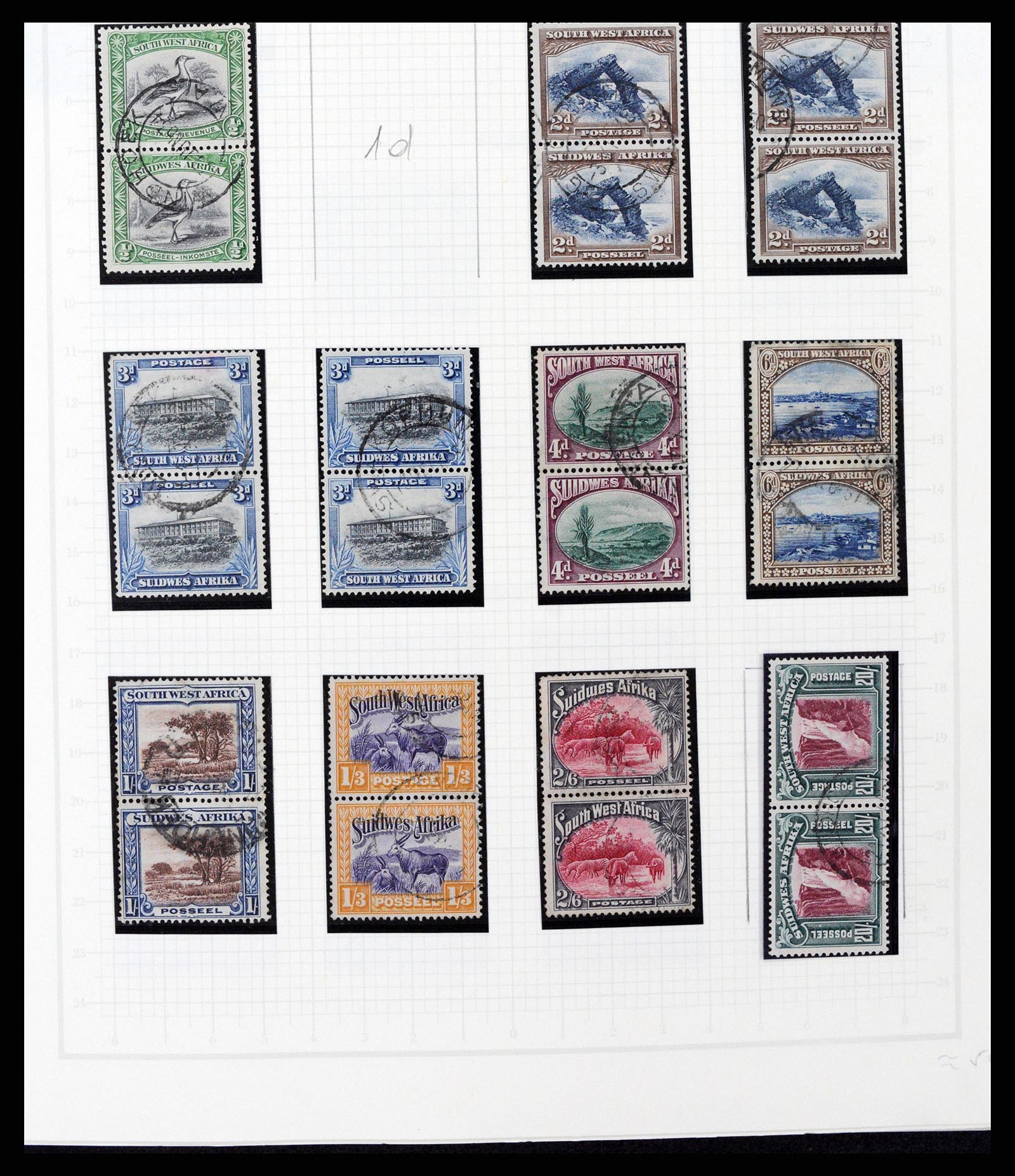 37620 014 - Postzegelverzameling 37620 Zuid West Afrika 1923-1990.