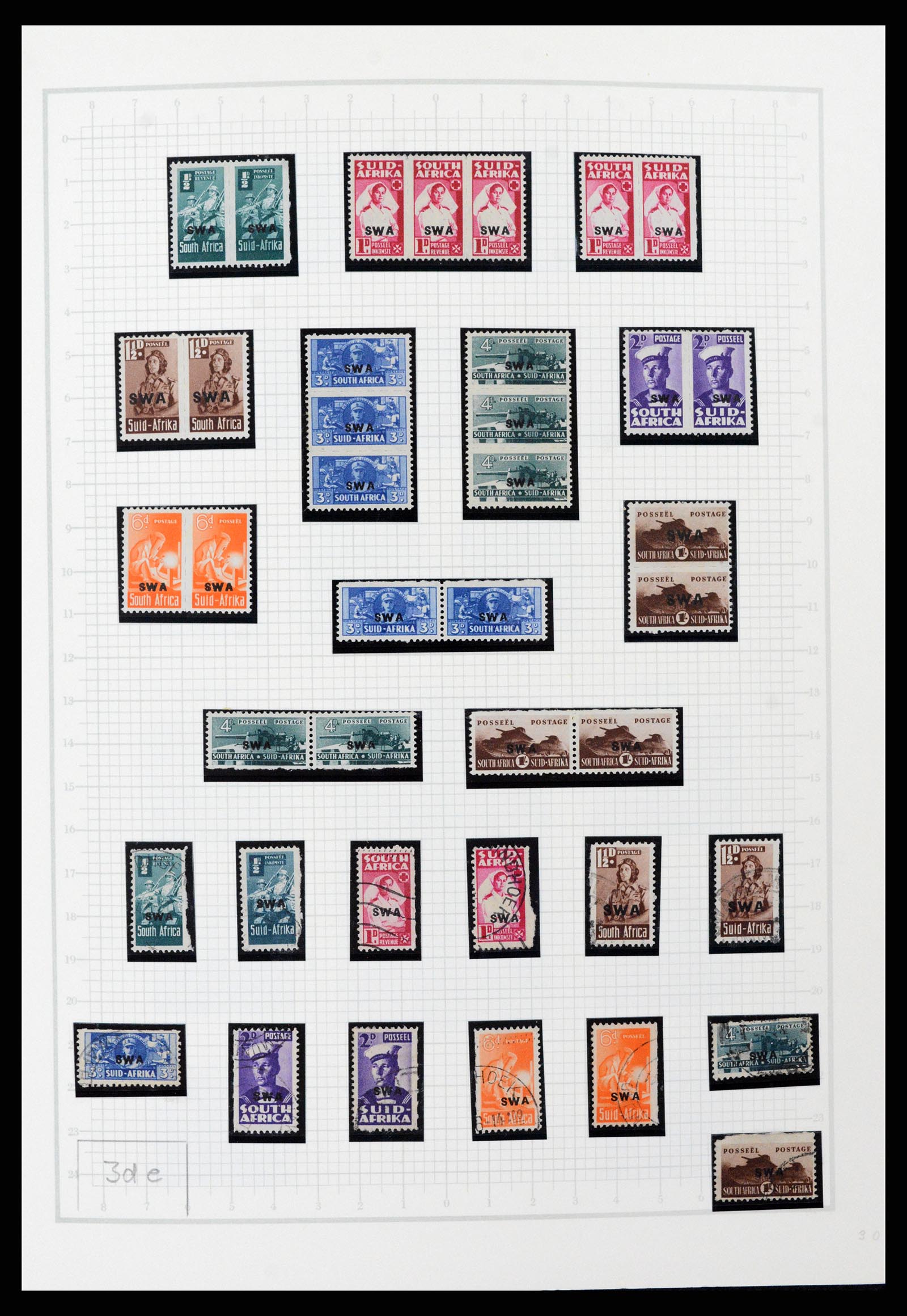 37620 026 - Postzegelverzameling 37620 Zuid West Afrika 1923-1990.