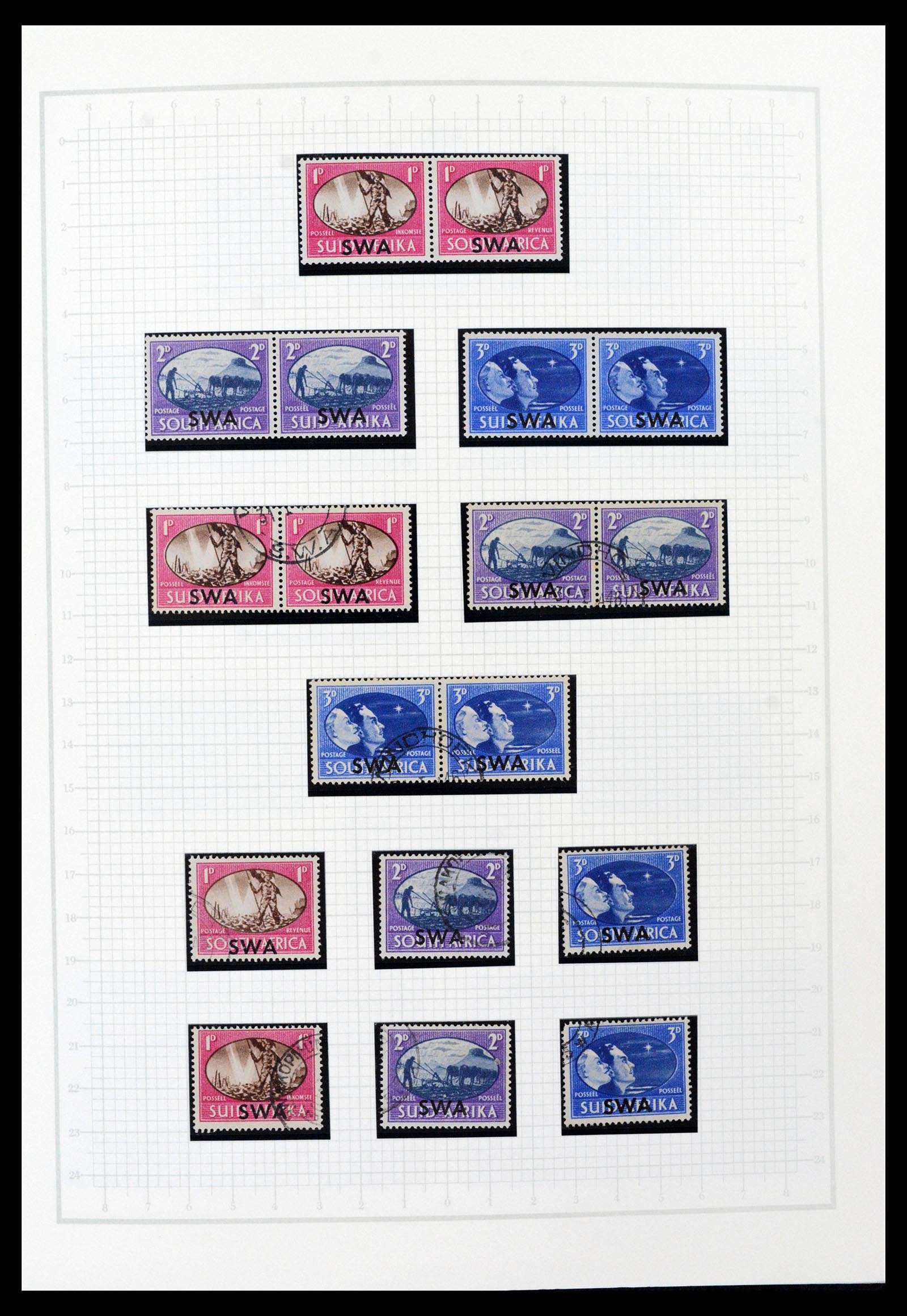 37620 028 - Postzegelverzameling 37620 Zuid West Afrika 1923-1990.