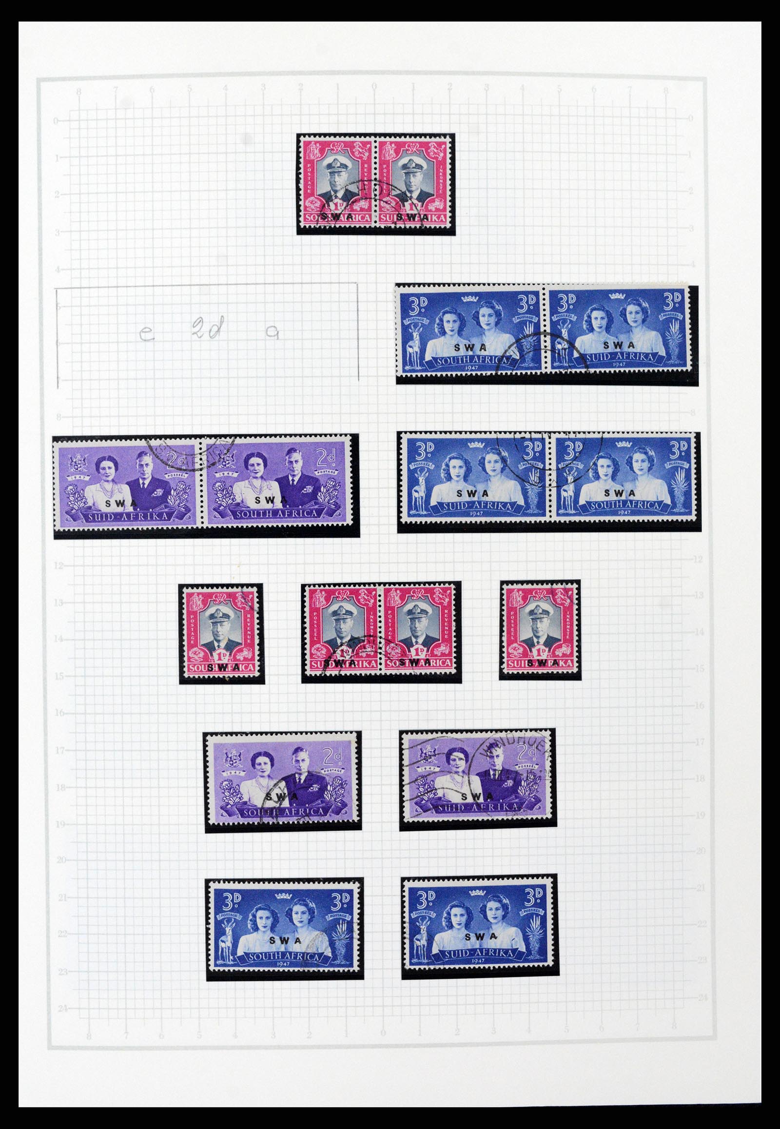 37620 030 - Postzegelverzameling 37620 Zuid West Afrika 1923-1990.