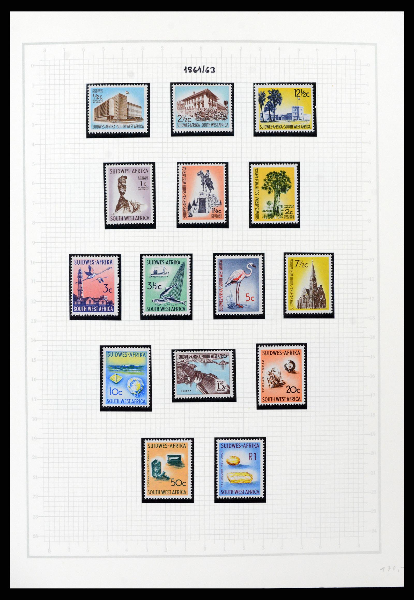 37620 036 - Postzegelverzameling 37620 Zuid West Afrika 1923-1990.