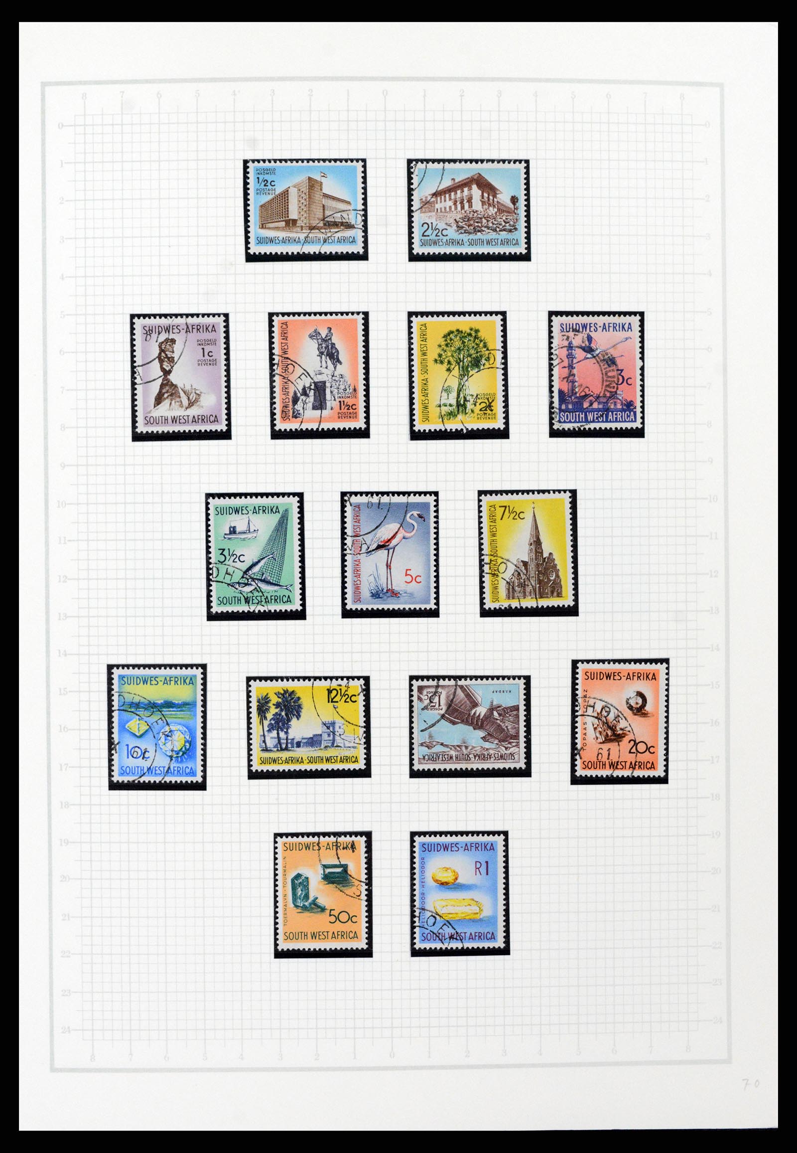 37620 037 - Postzegelverzameling 37620 Zuid West Afrika 1923-1990.