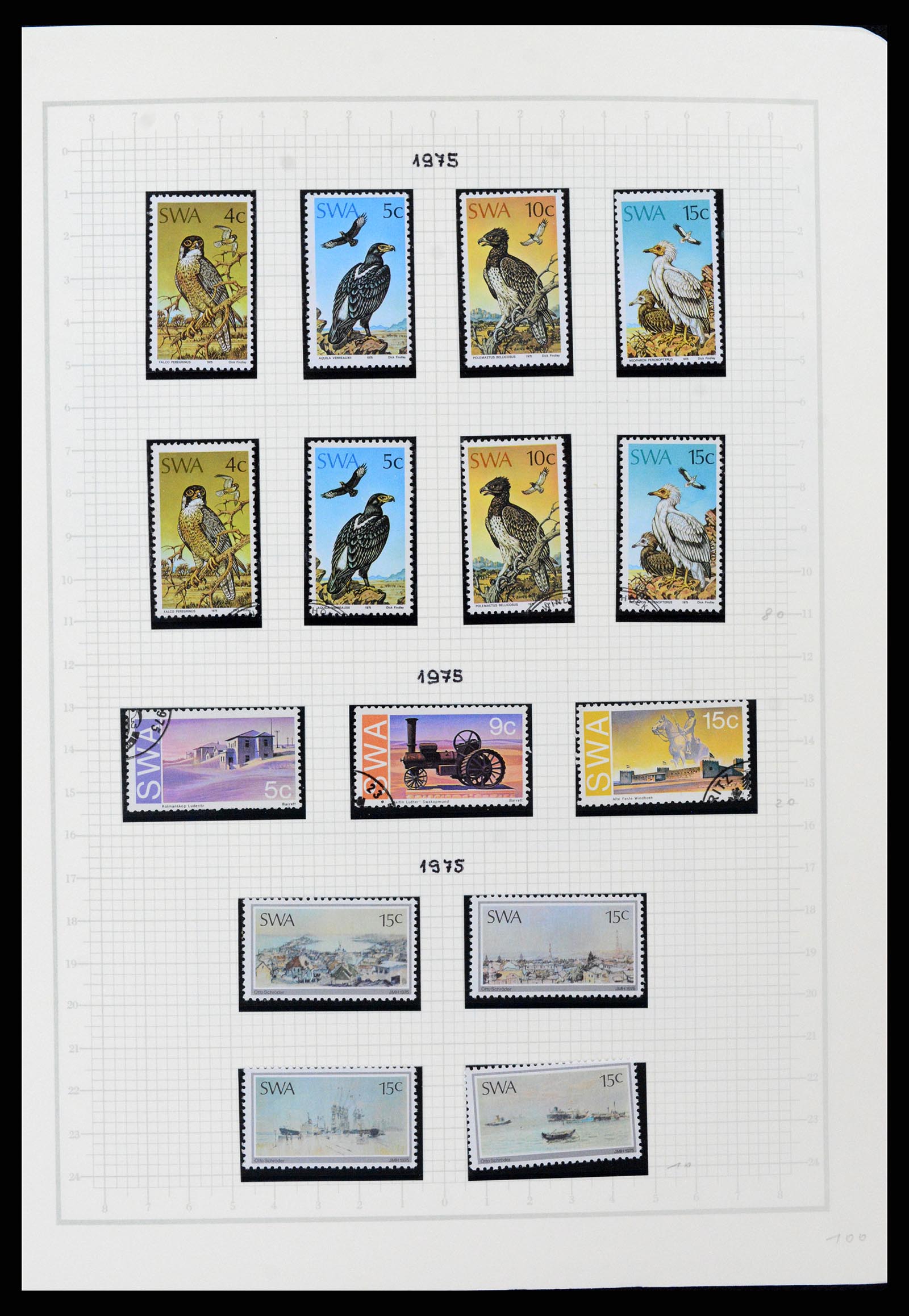 37620 047 - Postzegelverzameling 37620 Zuid West Afrika 1923-1990.