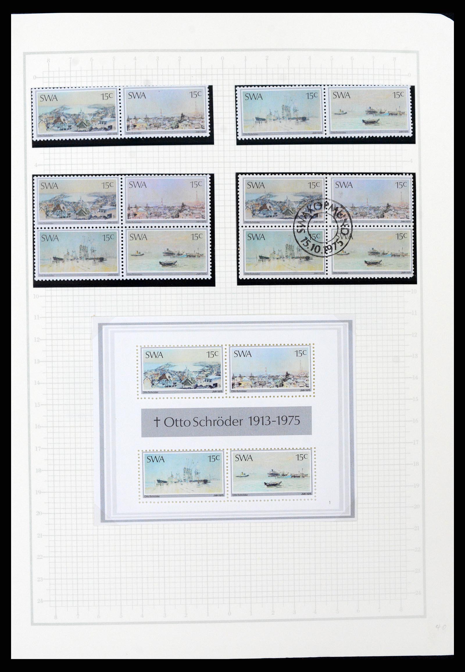 37620 048 - Postzegelverzameling 37620 Zuid West Afrika 1923-1990.
