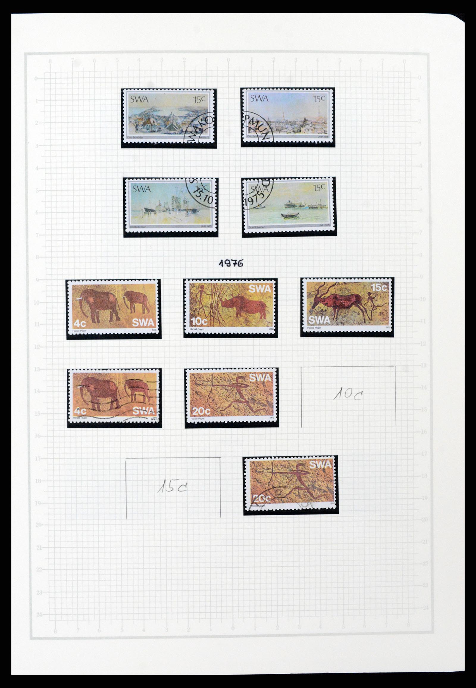 37620 049 - Postzegelverzameling 37620 Zuid West Afrika 1923-1990.