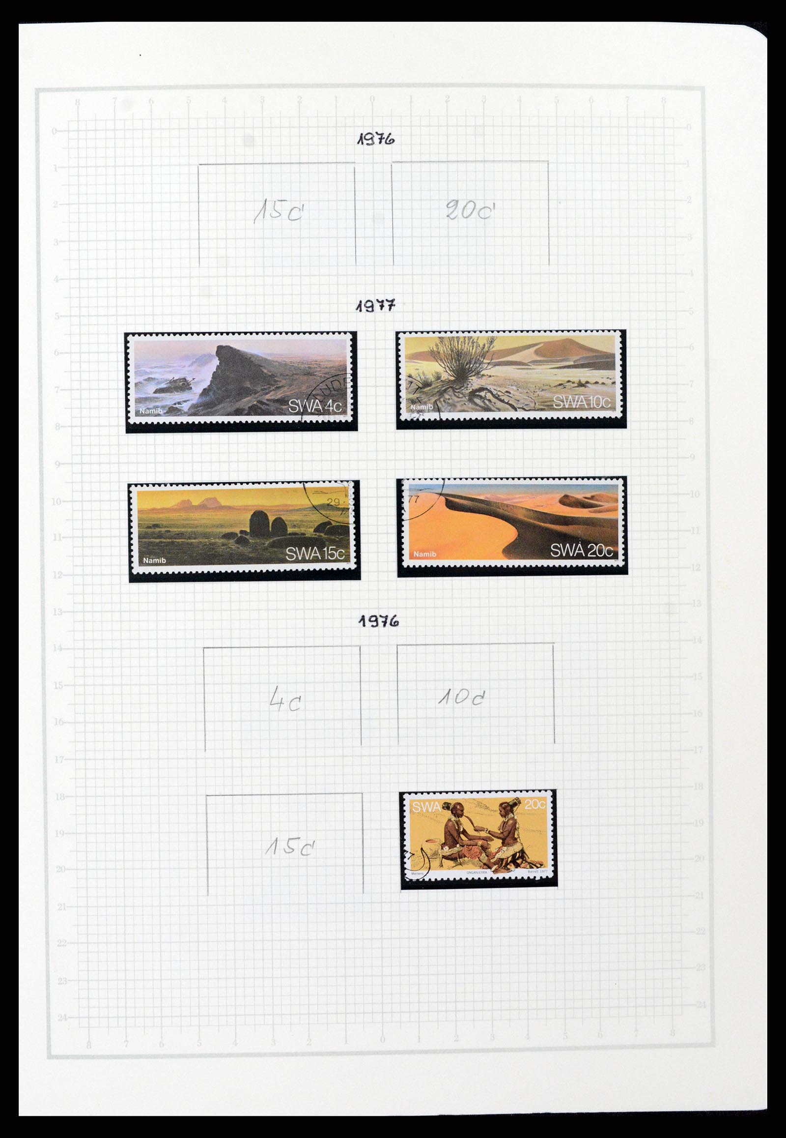 37620 051 - Postzegelverzameling 37620 Zuid West Afrika 1923-1990.