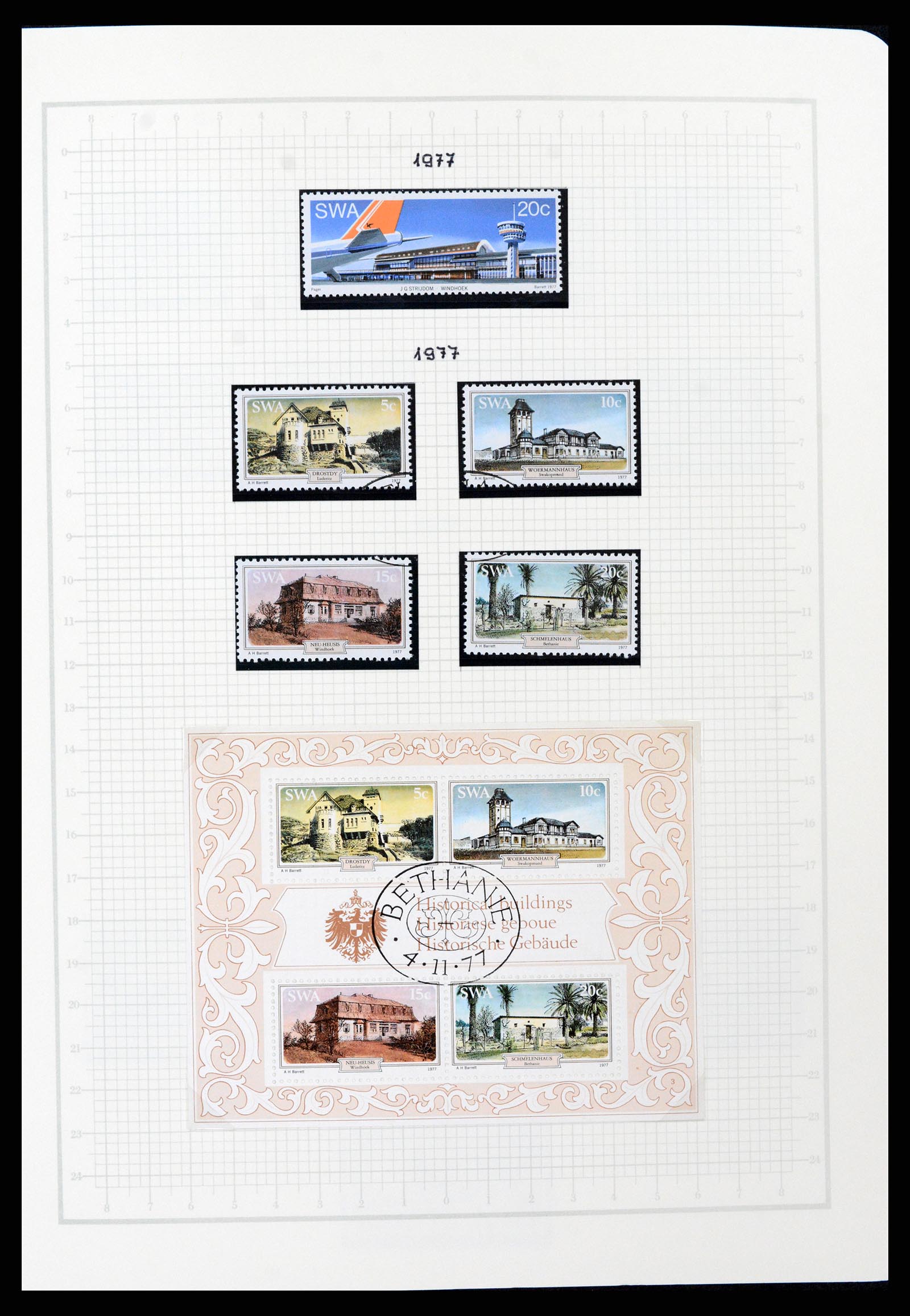 37620 052 - Postzegelverzameling 37620 Zuid West Afrika 1923-1990.