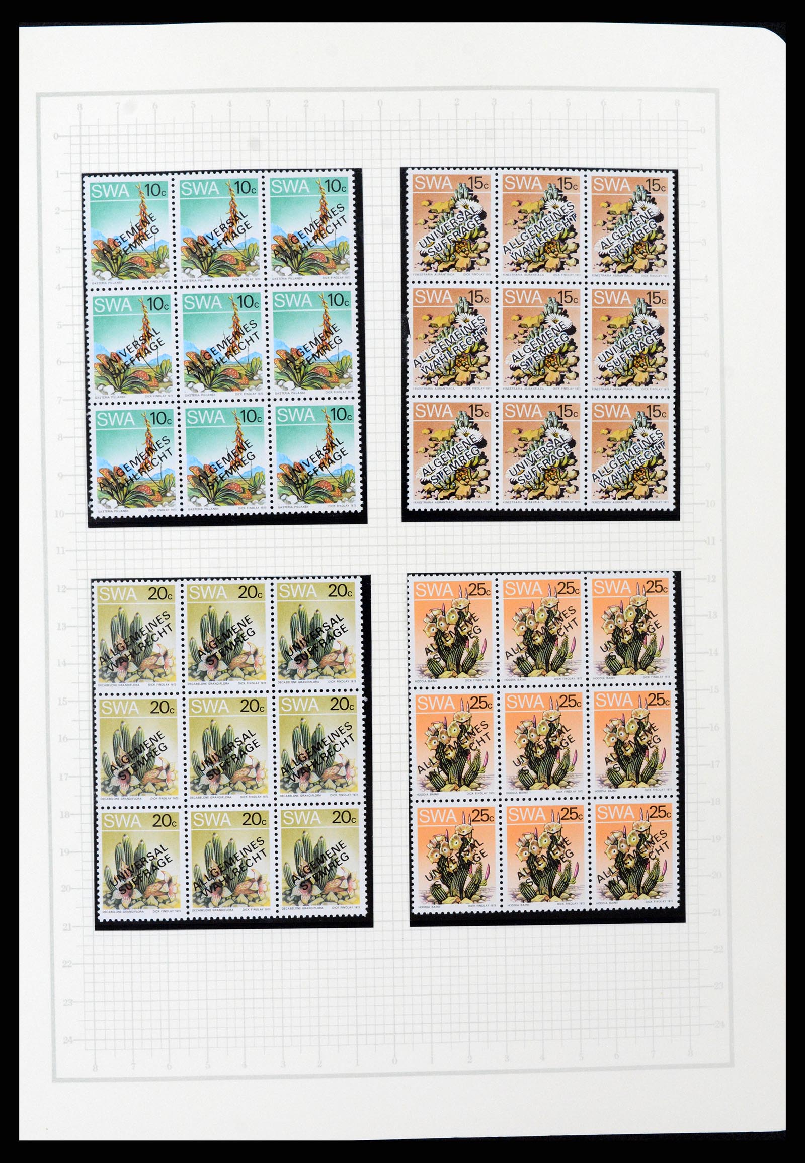 37620 055 - Postzegelverzameling 37620 Zuid West Afrika 1923-1990.