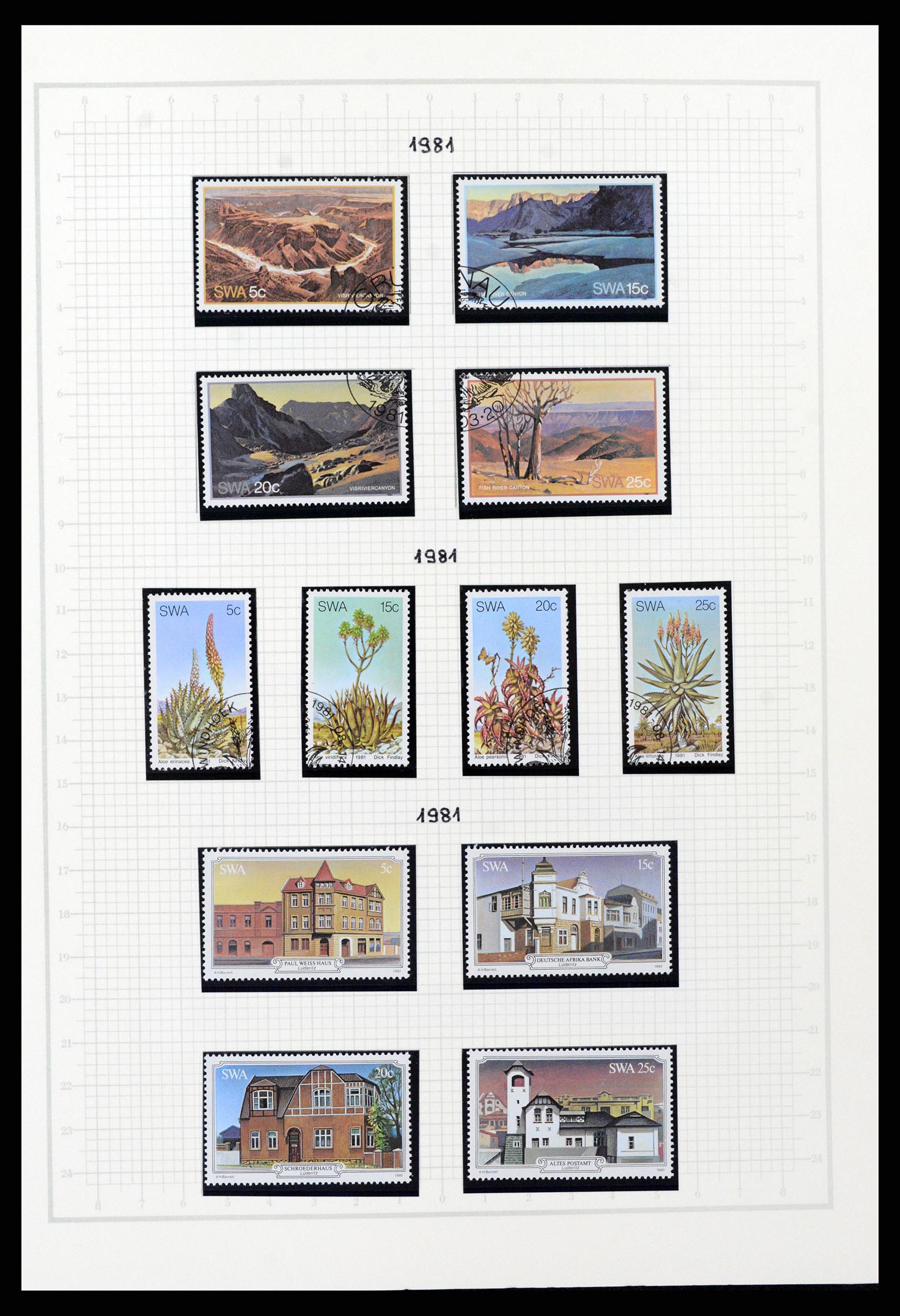 37620 064 - Postzegelverzameling 37620 Zuid West Afrika 1923-1990.