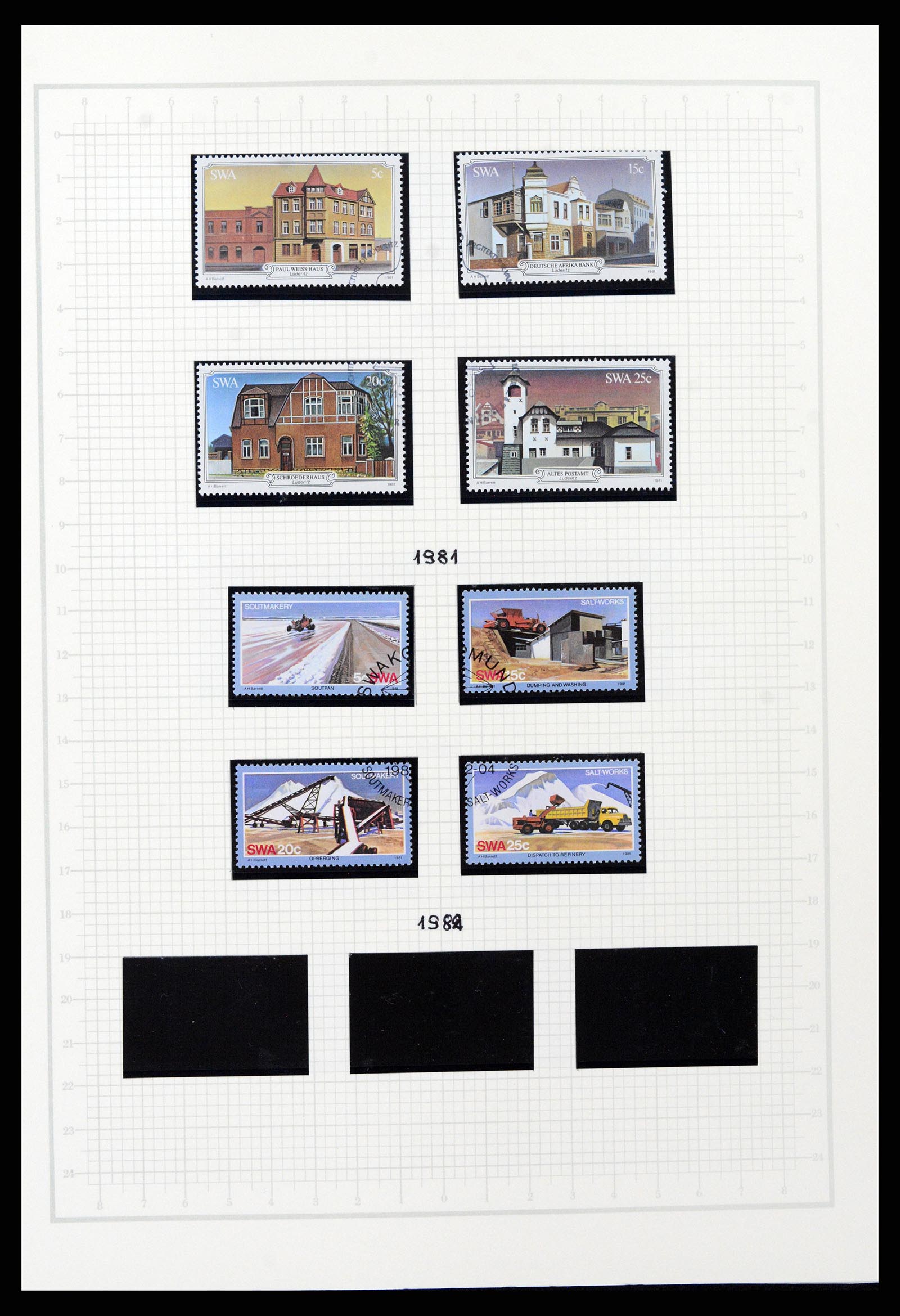 37620 066 - Postzegelverzameling 37620 Zuid West Afrika 1923-1990.