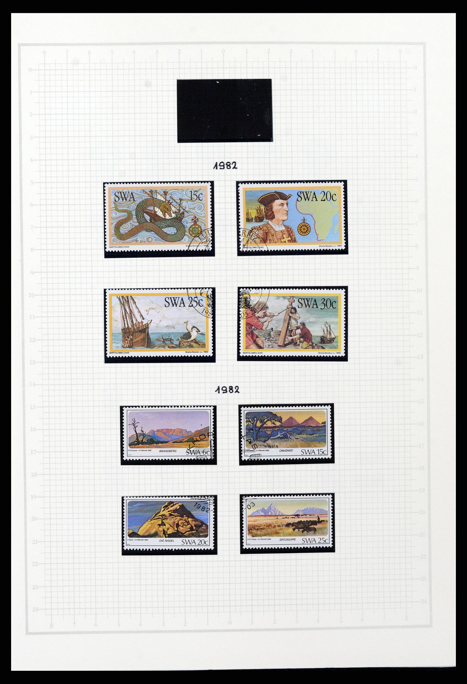 37620 067 - Postzegelverzameling 37620 Zuid West Afrika 1923-1990.