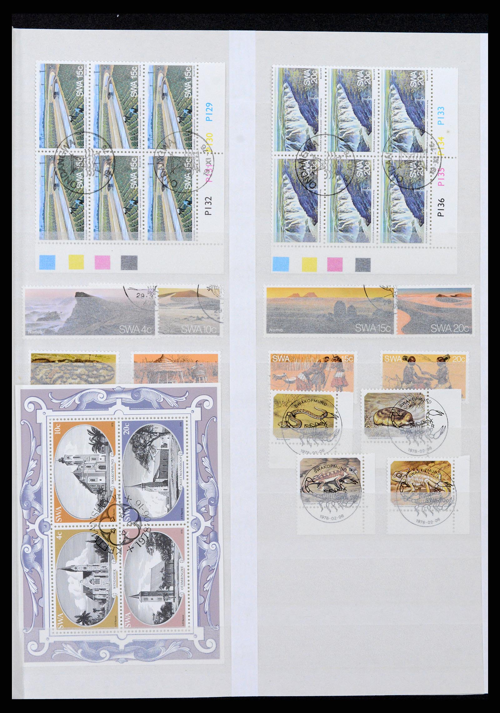 37620 082 - Postzegelverzameling 37620 Zuid West Afrika 1923-1990.