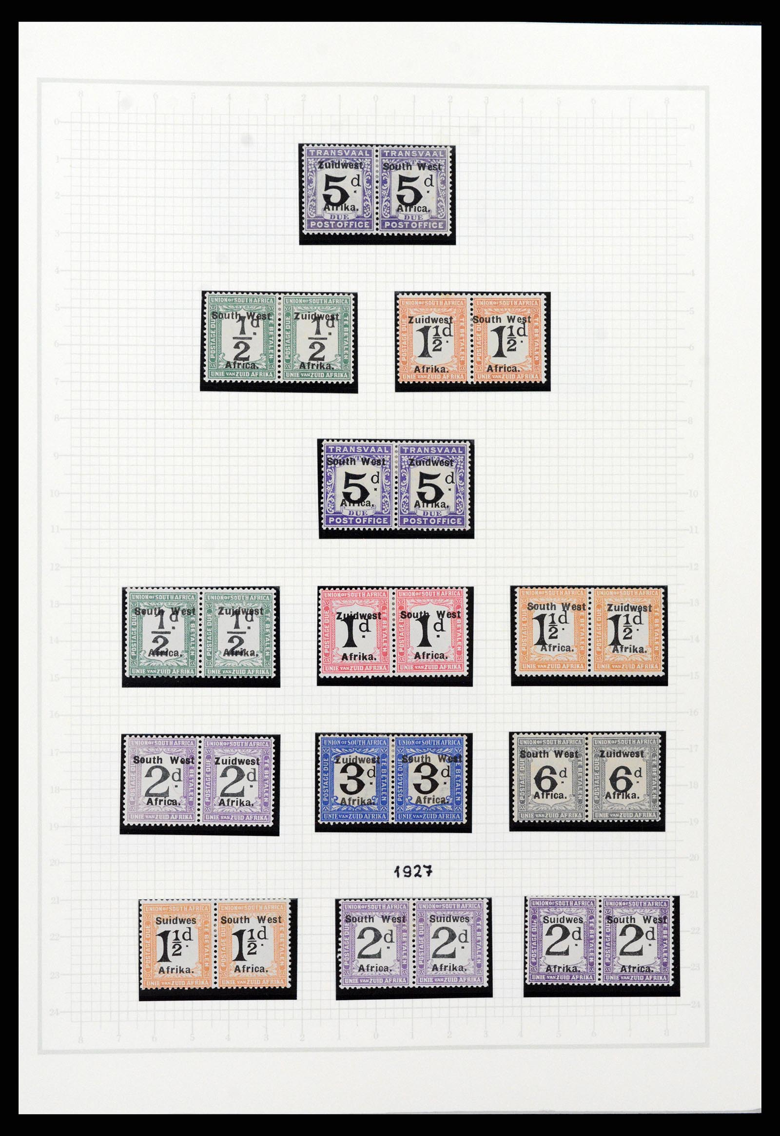 37620 090 - Postzegelverzameling 37620 Zuid West Afrika 1923-1990.