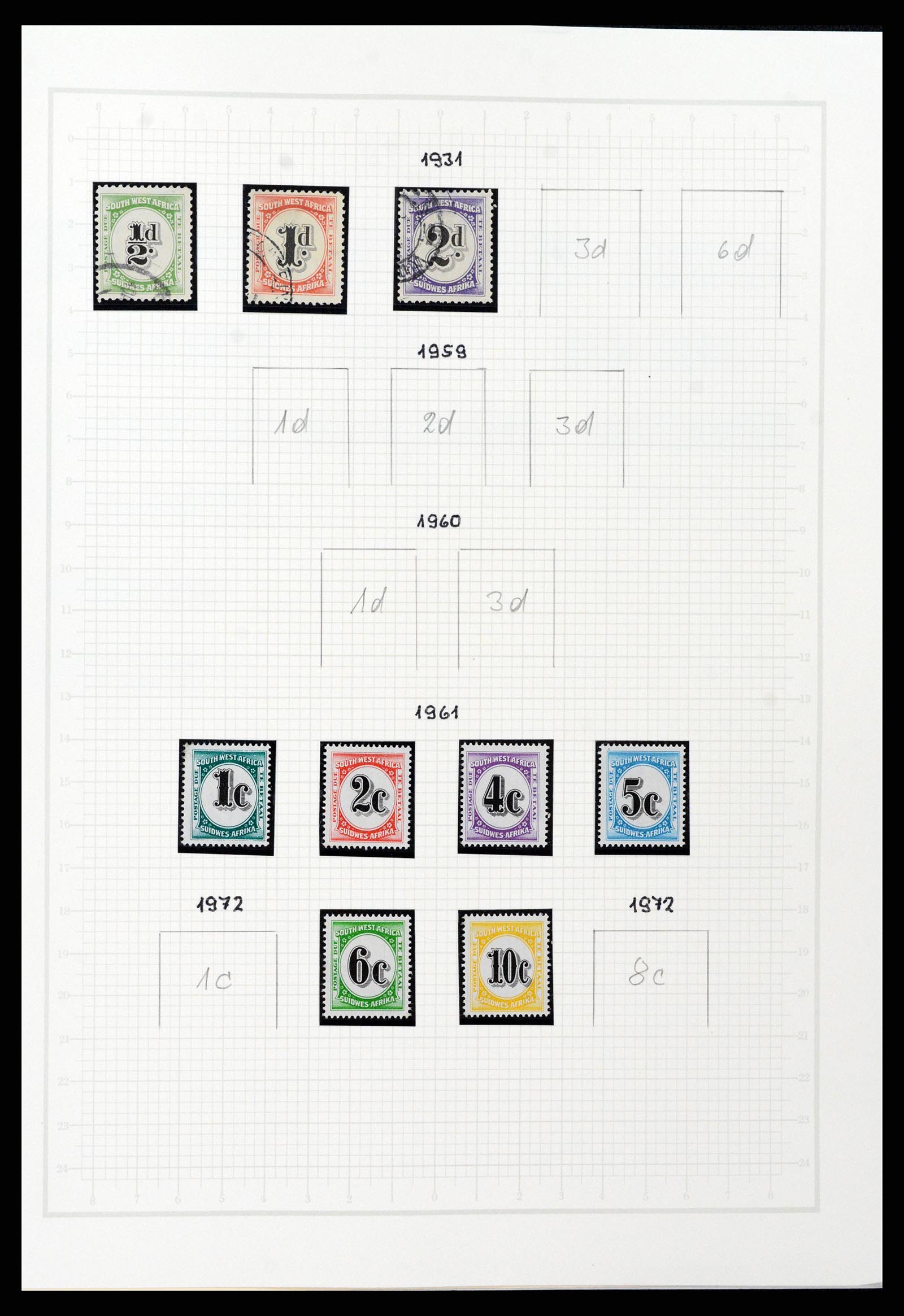 37620 092 - Stamp collection 37620 South West Africa 1923-1990.