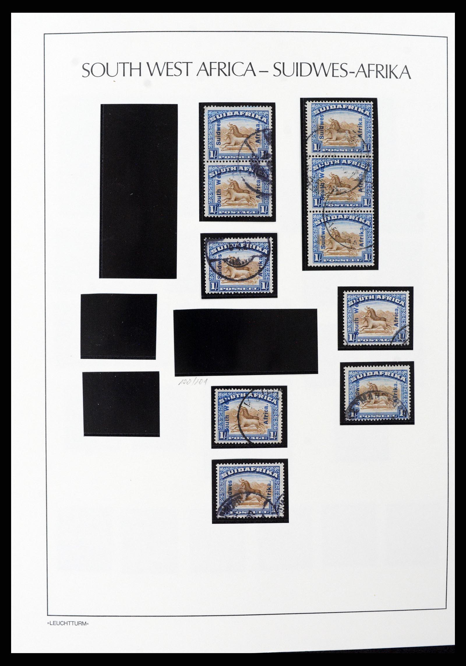 37621 029 - Postzegelverzameling 37621 Zuid West Afrika en Namibië 1910-1991.