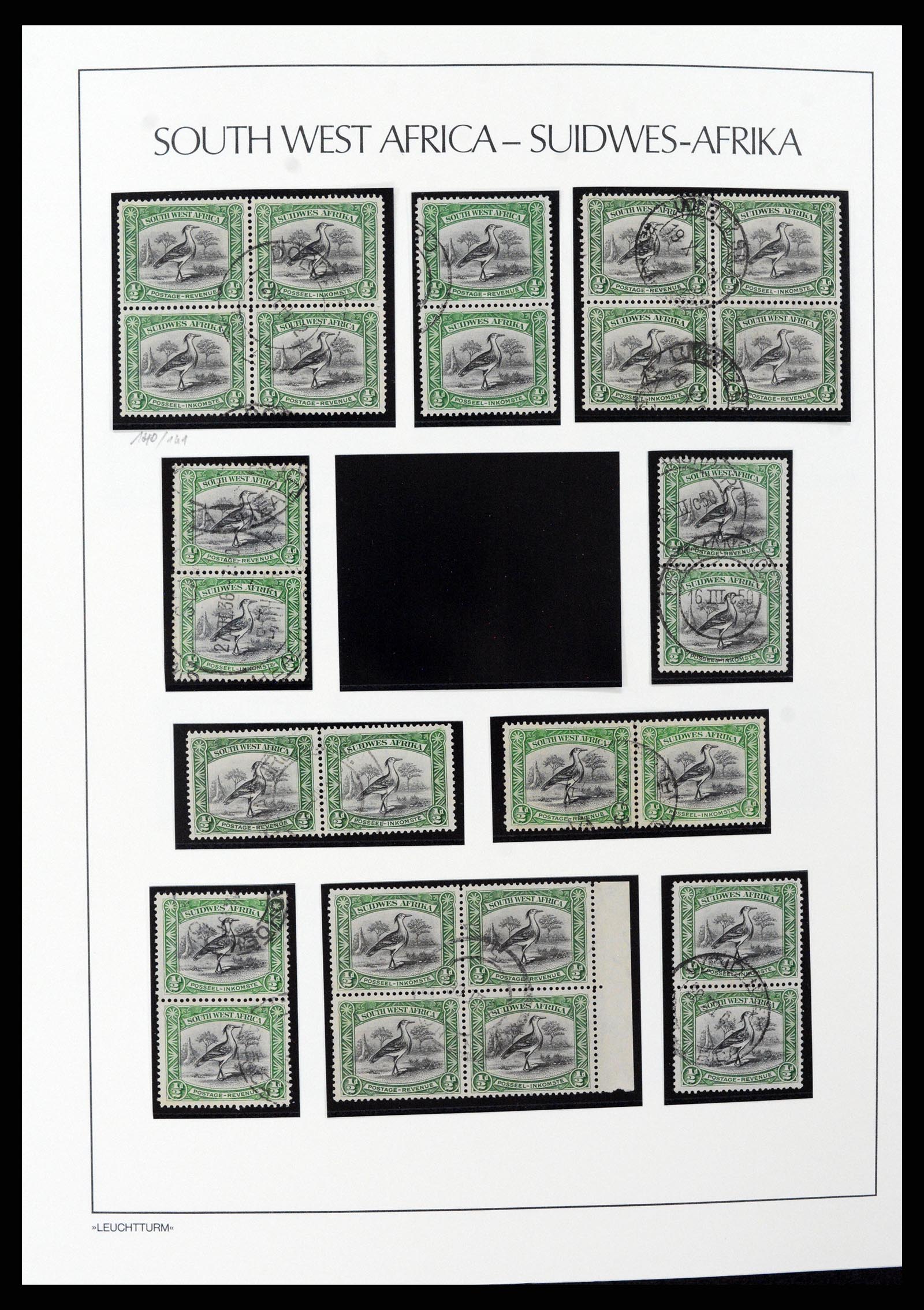 37621 040 - Postzegelverzameling 37621 Zuid West Afrika en Namibië 1910-1991.