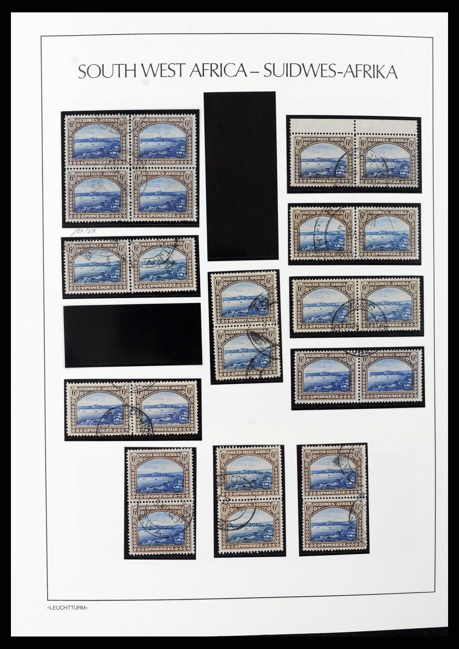 37621 048 - Postzegelverzameling 37621 Zuid West Afrika en Namibië 1910-1991.