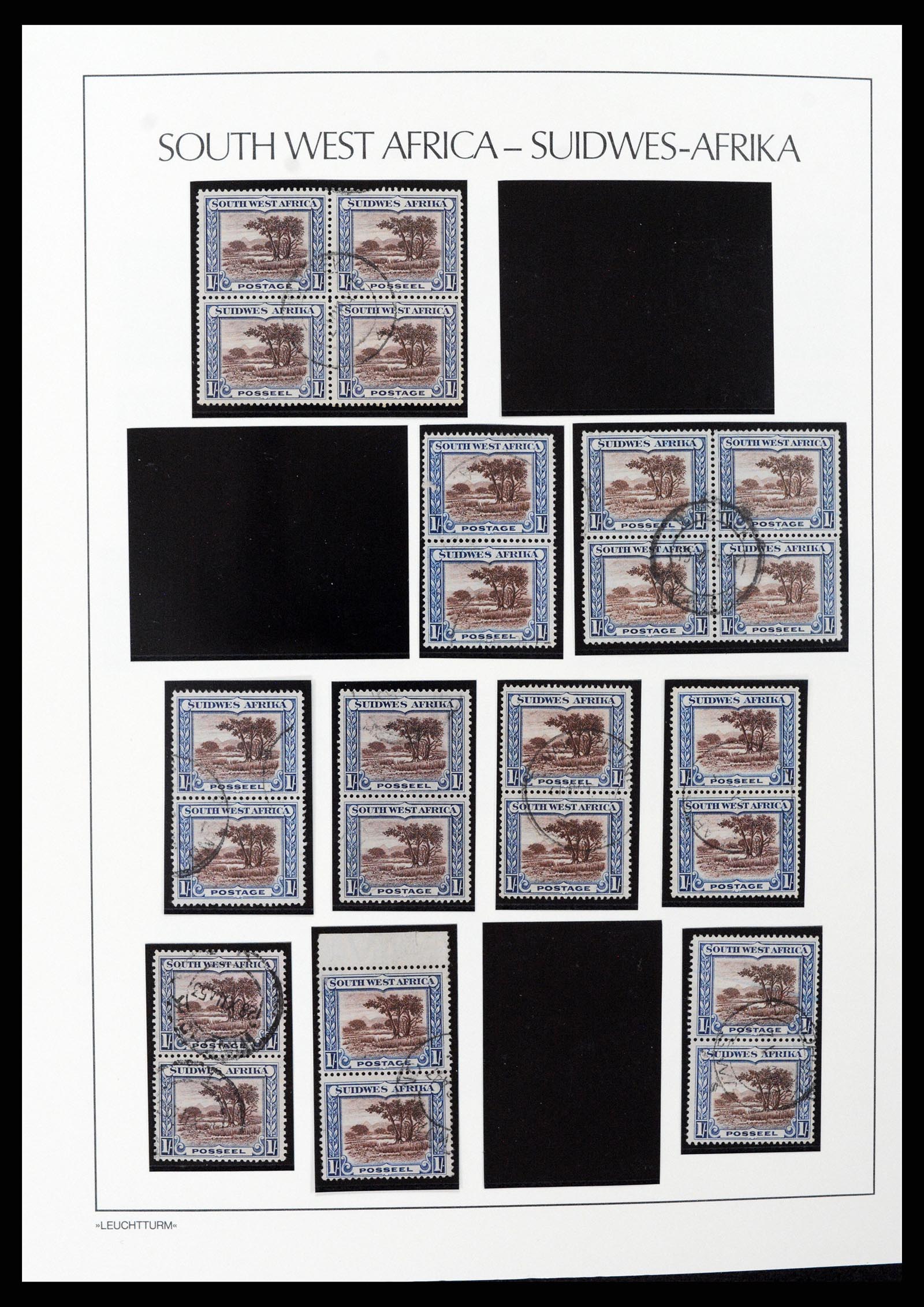 37621 051 - Postzegelverzameling 37621 Zuid West Afrika en Namibië 1910-1991.