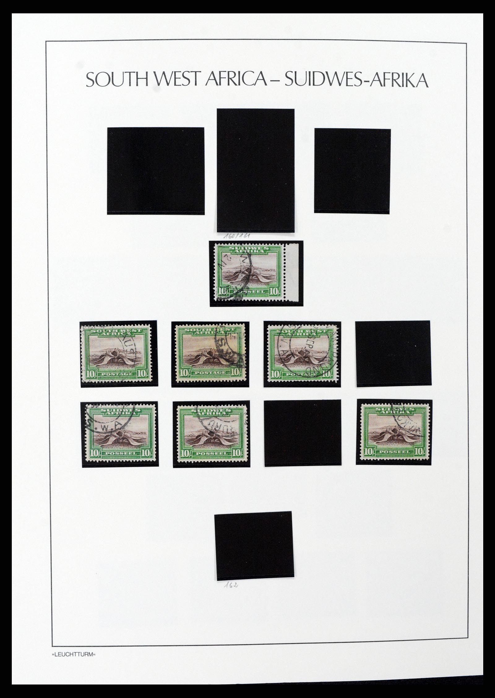37621 056 - Postzegelverzameling 37621 Zuid West Afrika en Namibië 1910-1991.