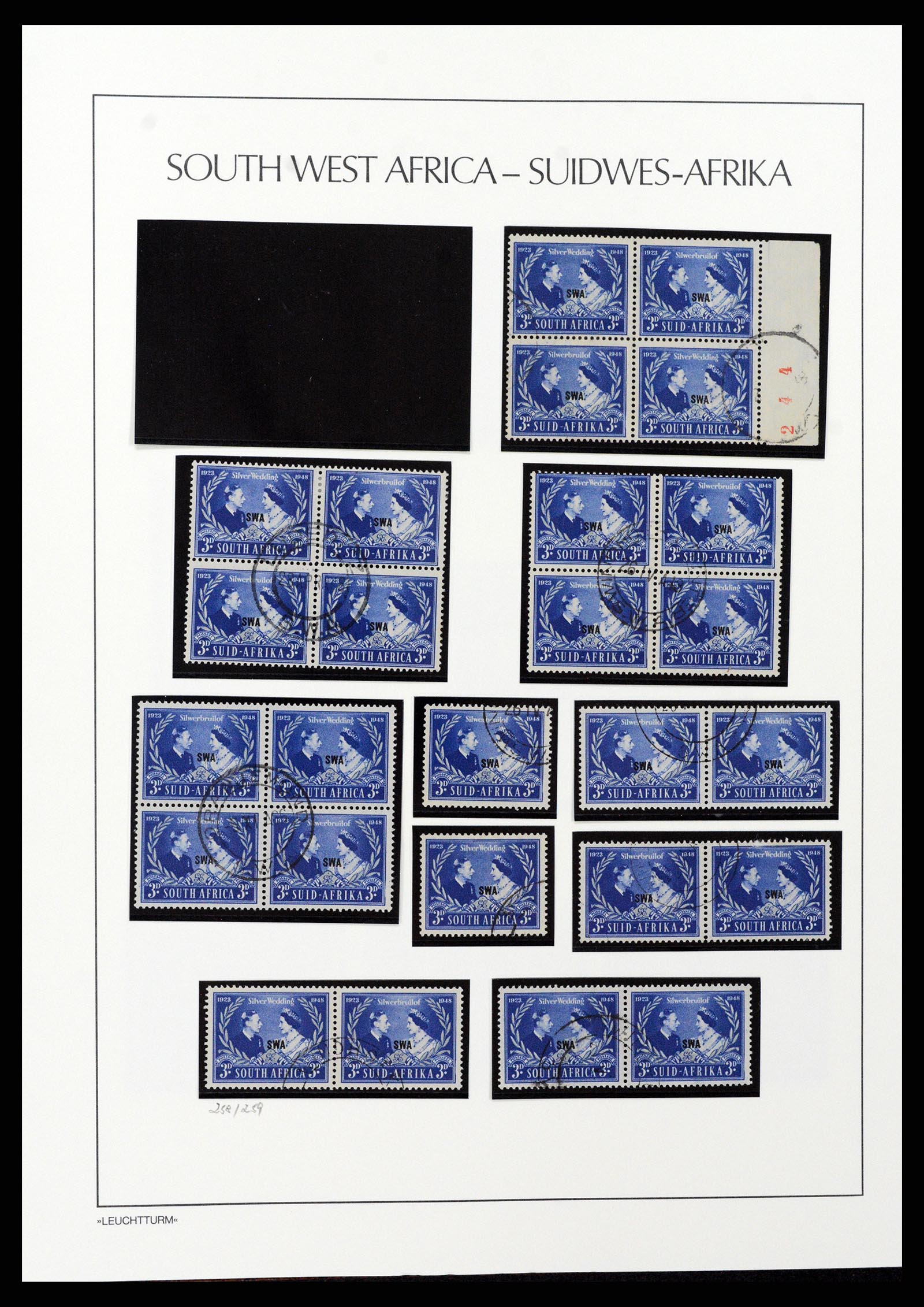 37621 088 - Postzegelverzameling 37621 Zuid West Afrika en Namibië 1910-1991.