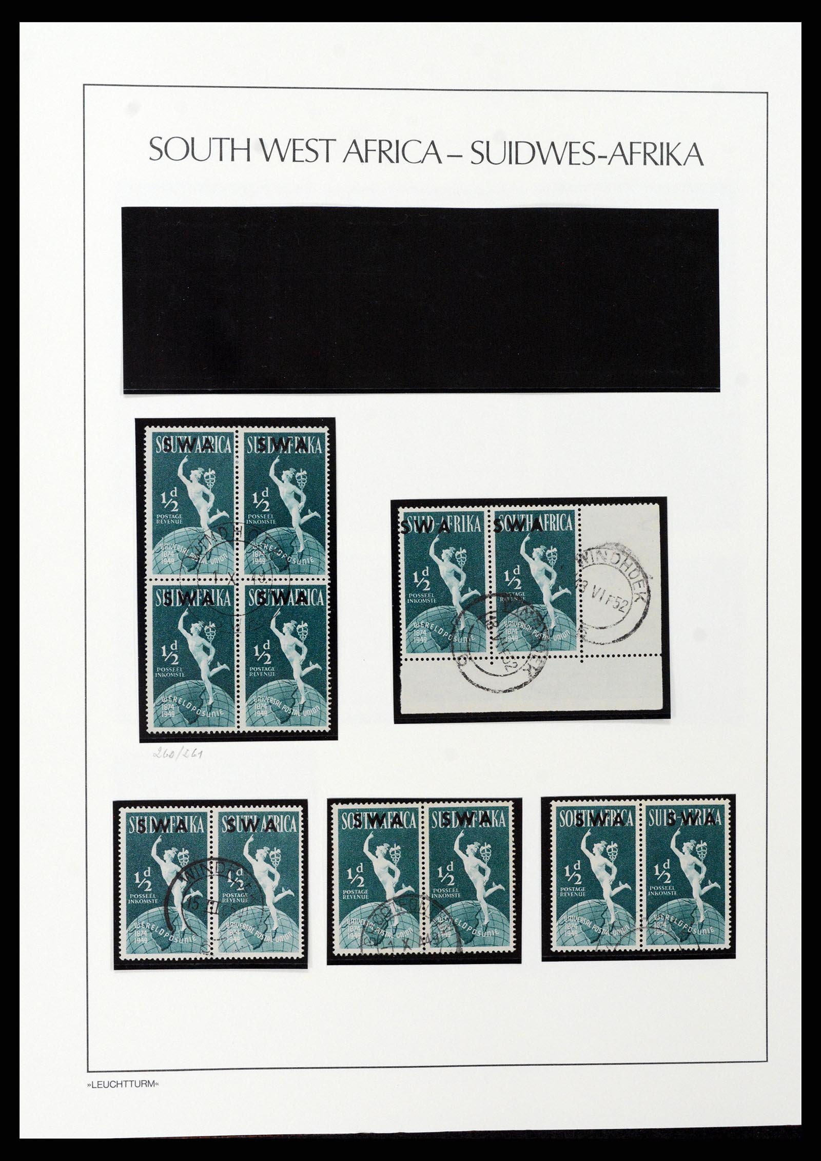 37621 089 - Postzegelverzameling 37621 Zuid West Afrika en Namibië 1910-1991.