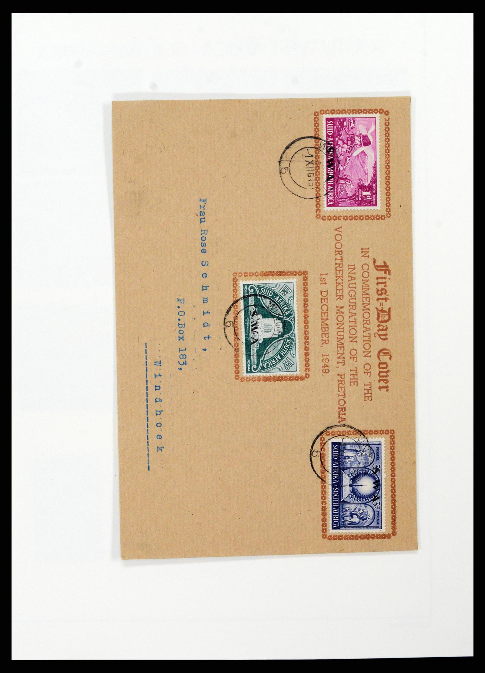 37621 092 - Postzegelverzameling 37621 Zuid West Afrika en Namibië 1910-1991.