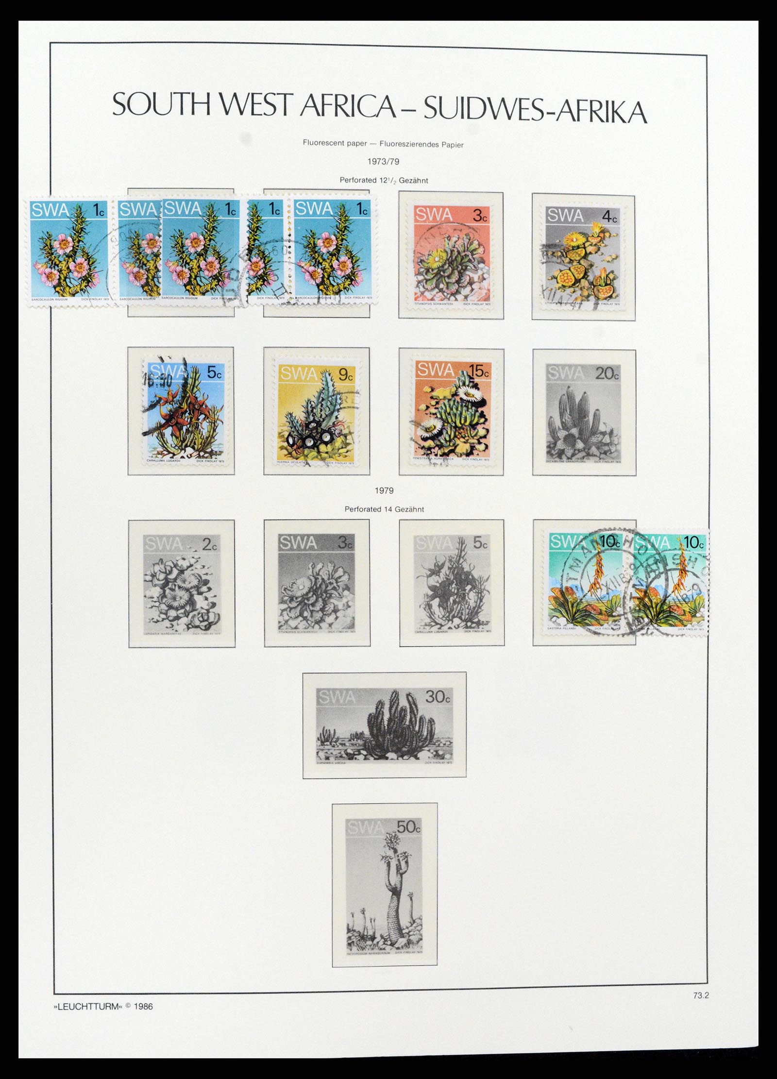 37621 157 - Postzegelverzameling 37621 Zuid West Afrika en Namibië 1910-1991.
