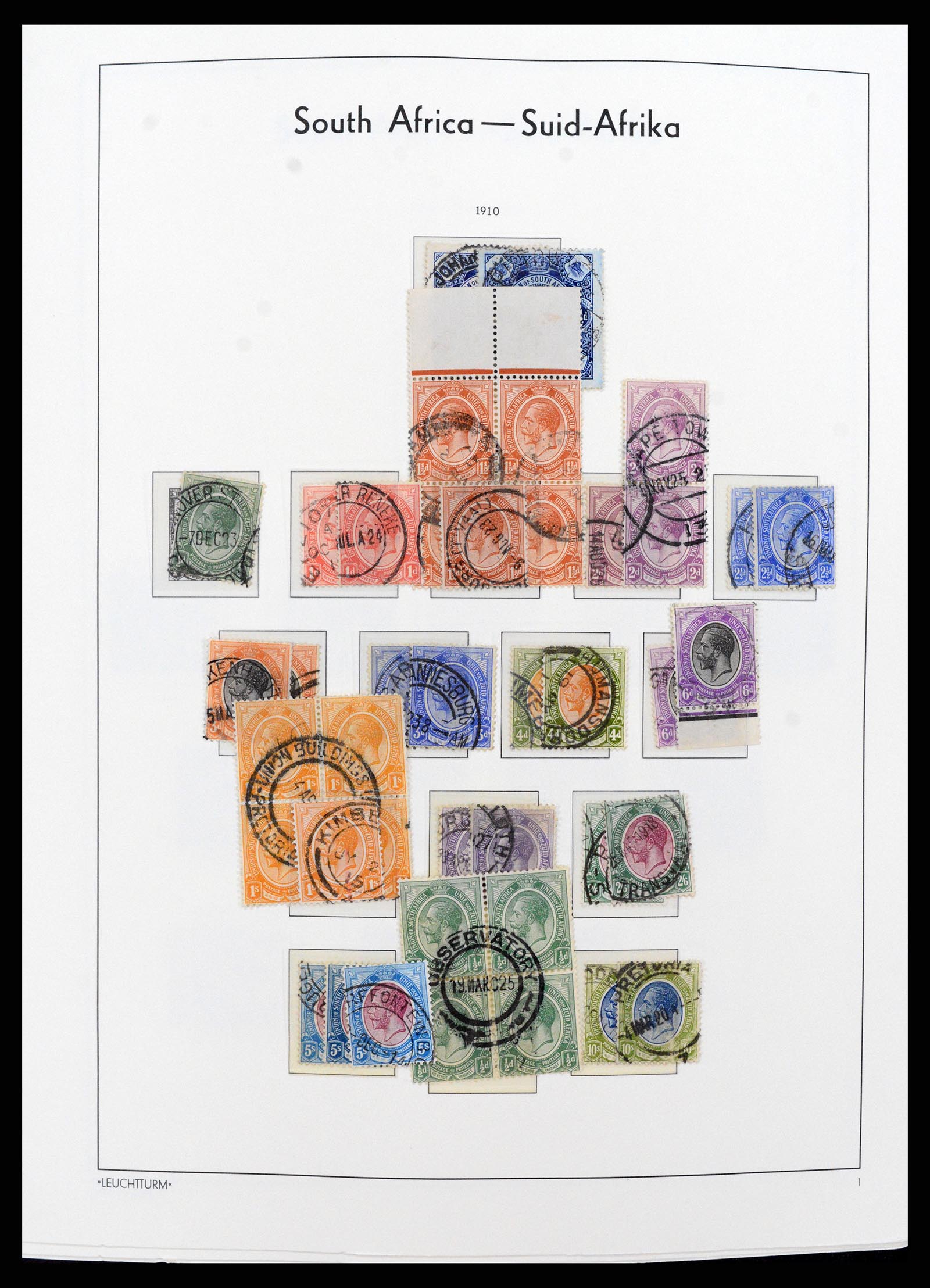 37622 001 - Postzegelverzameling 37622 Zuid Afrika 1910-1991.