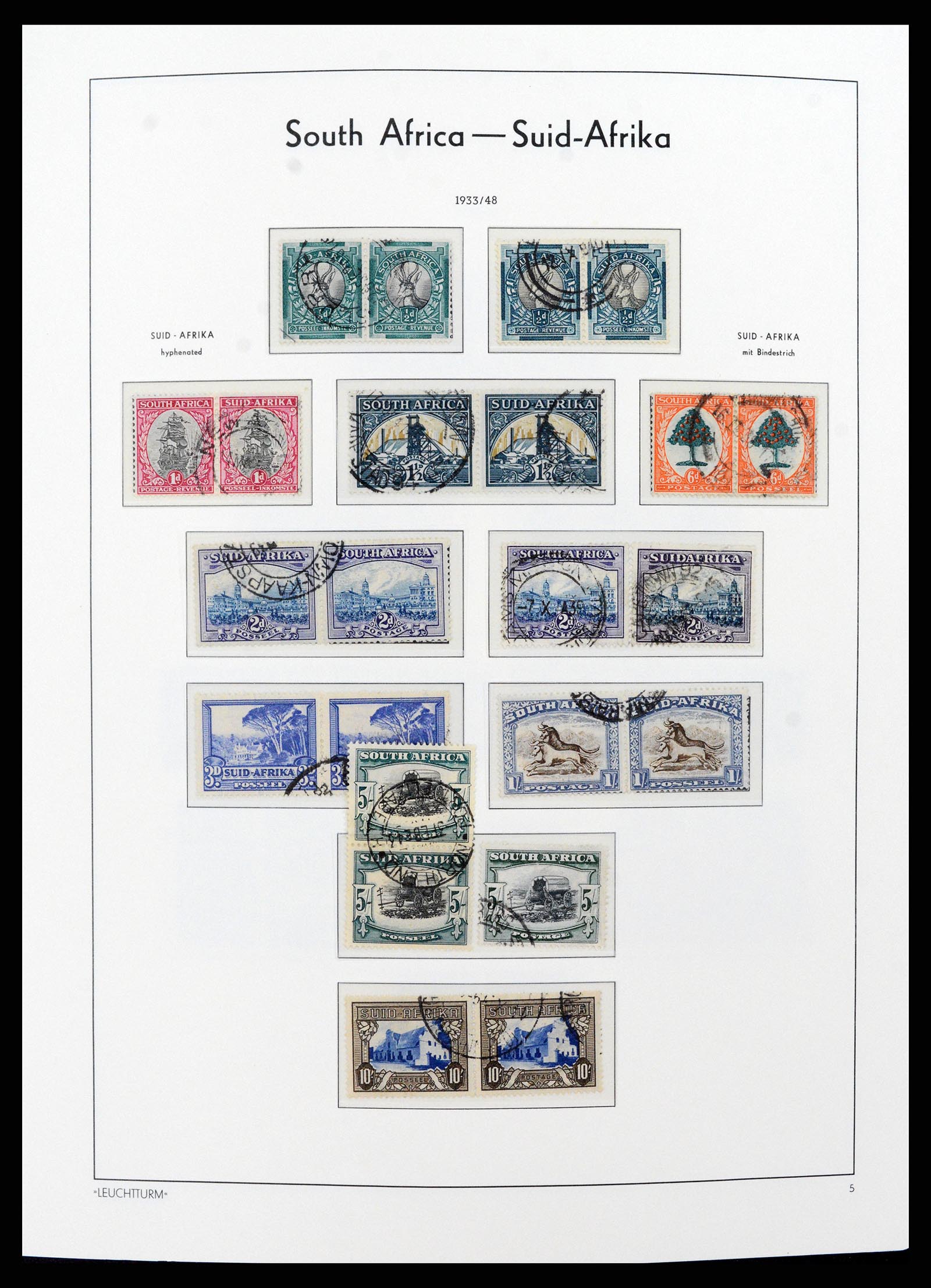 37622 007 - Postzegelverzameling 37622 Zuid Afrika 1910-1991.