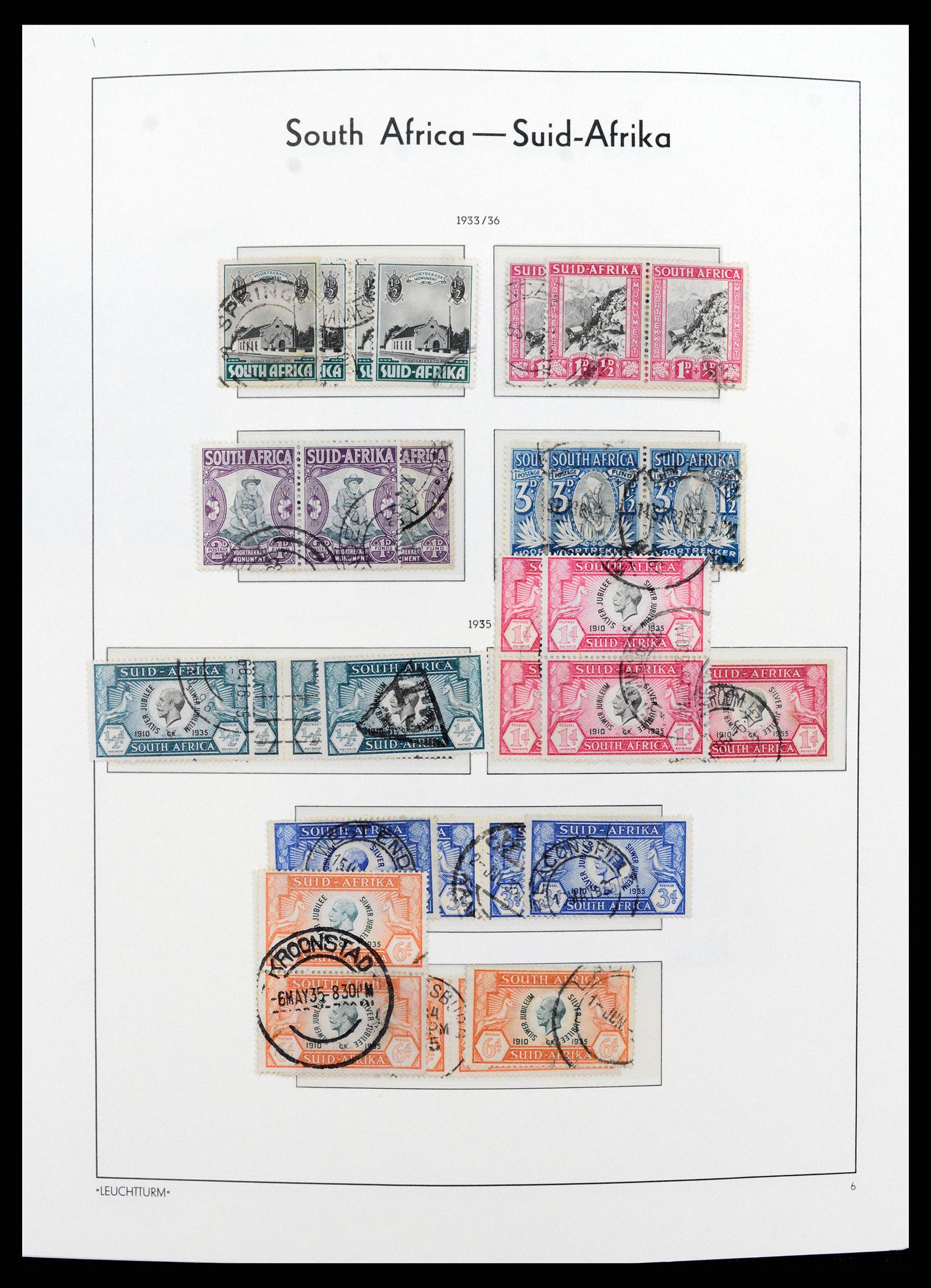 37622 009 - Postzegelverzameling 37622 Zuid Afrika 1910-1991.