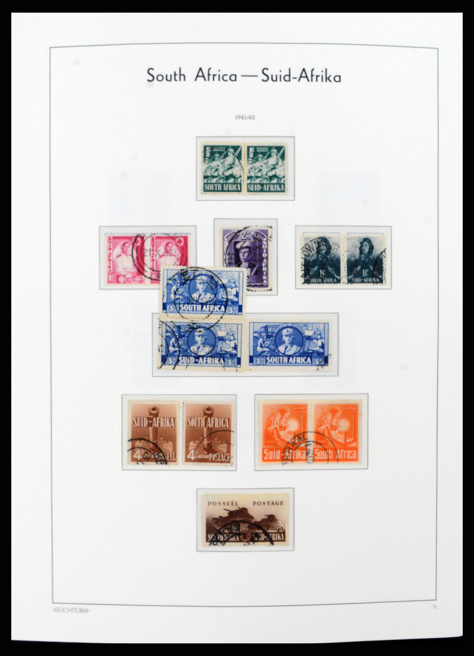 37622 013 - Postzegelverzameling 37622 Zuid Afrika 1910-1991.