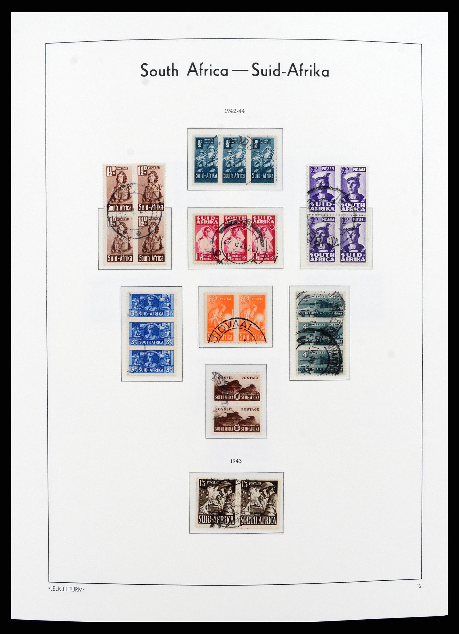 37622 015 - Postzegelverzameling 37622 Zuid Afrika 1910-1991.
