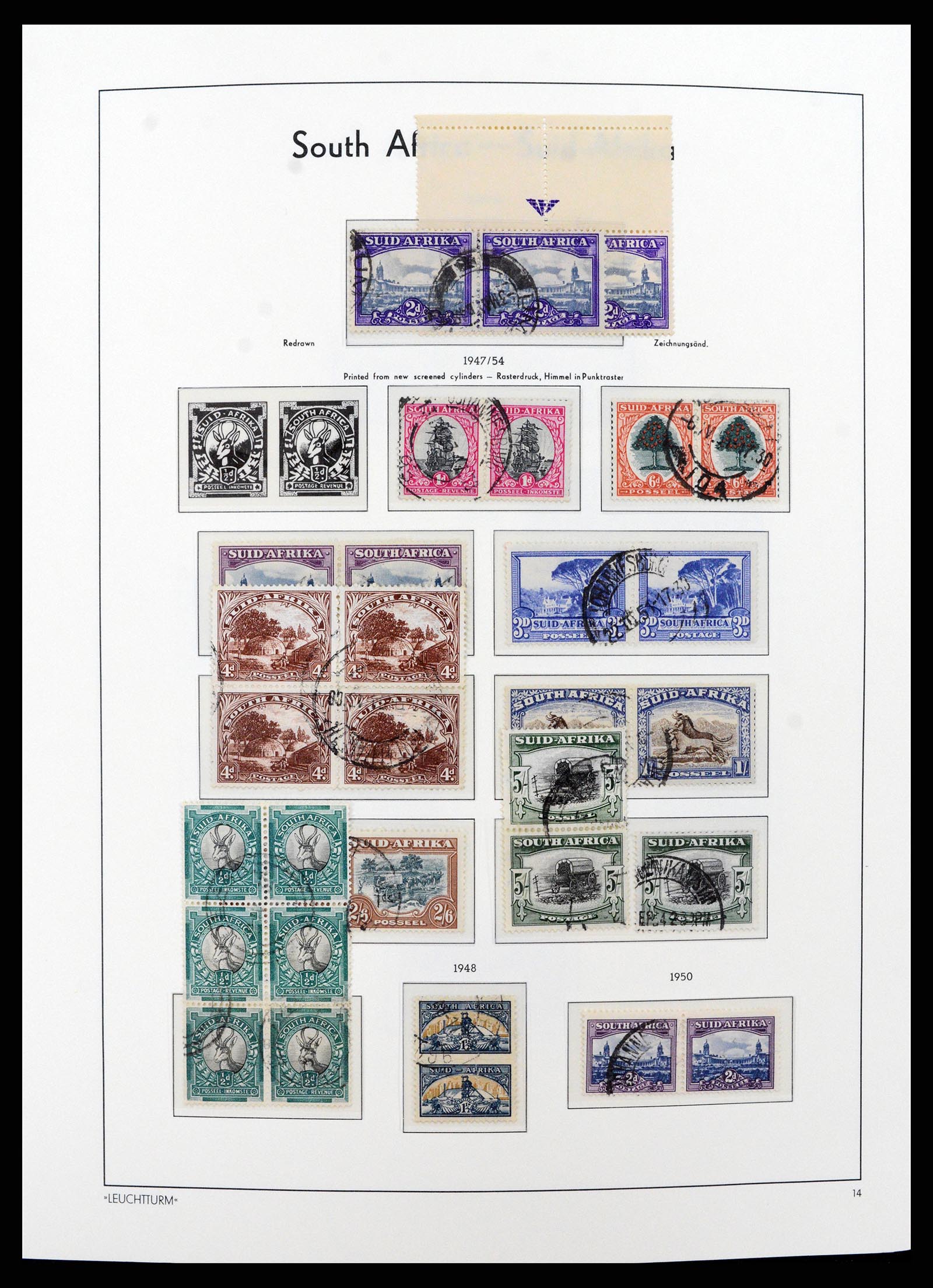 37622 018 - Postzegelverzameling 37622 Zuid Afrika 1910-1991.