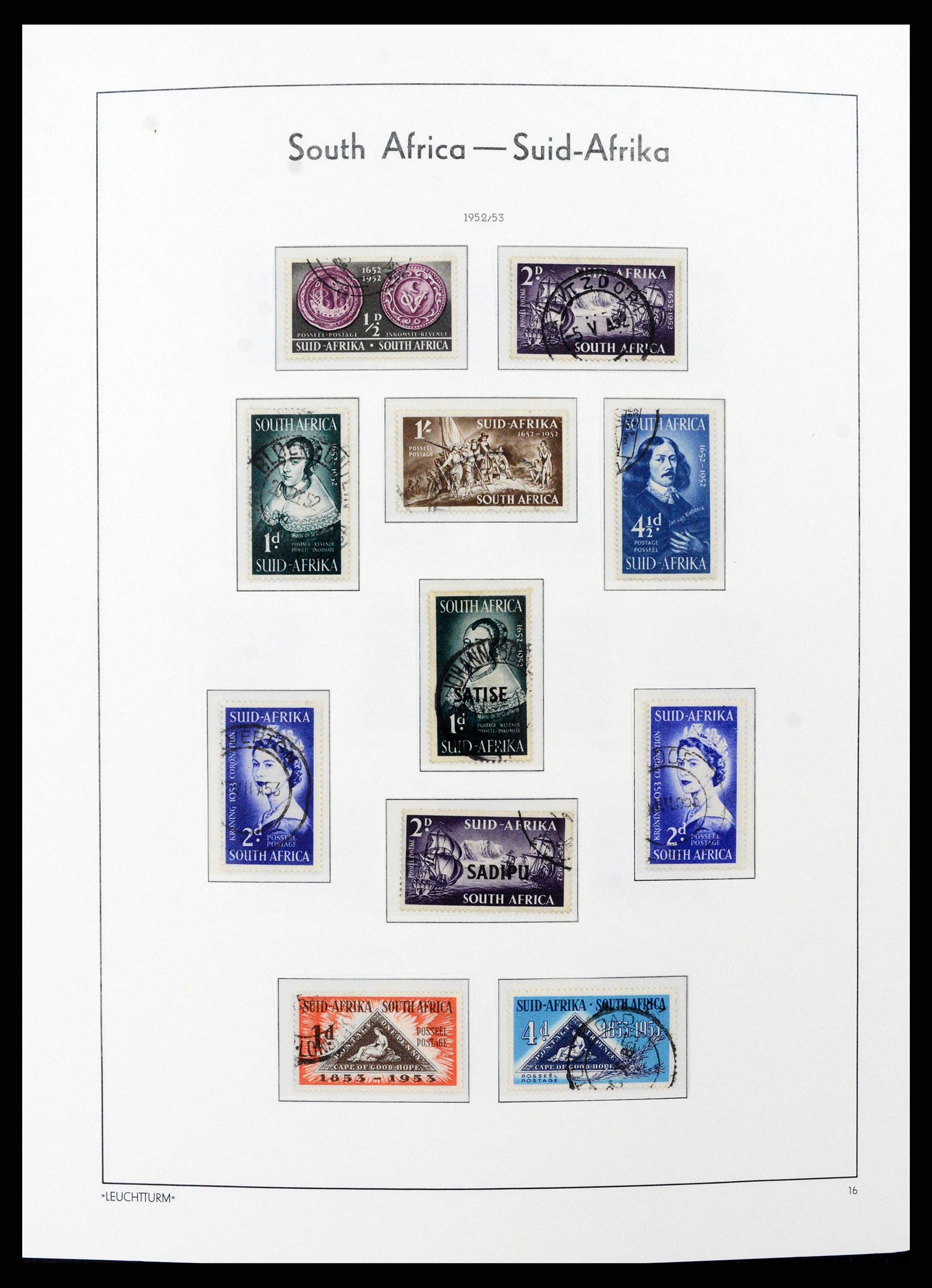 37622 021 - Postzegelverzameling 37622 Zuid Afrika 1910-1991.