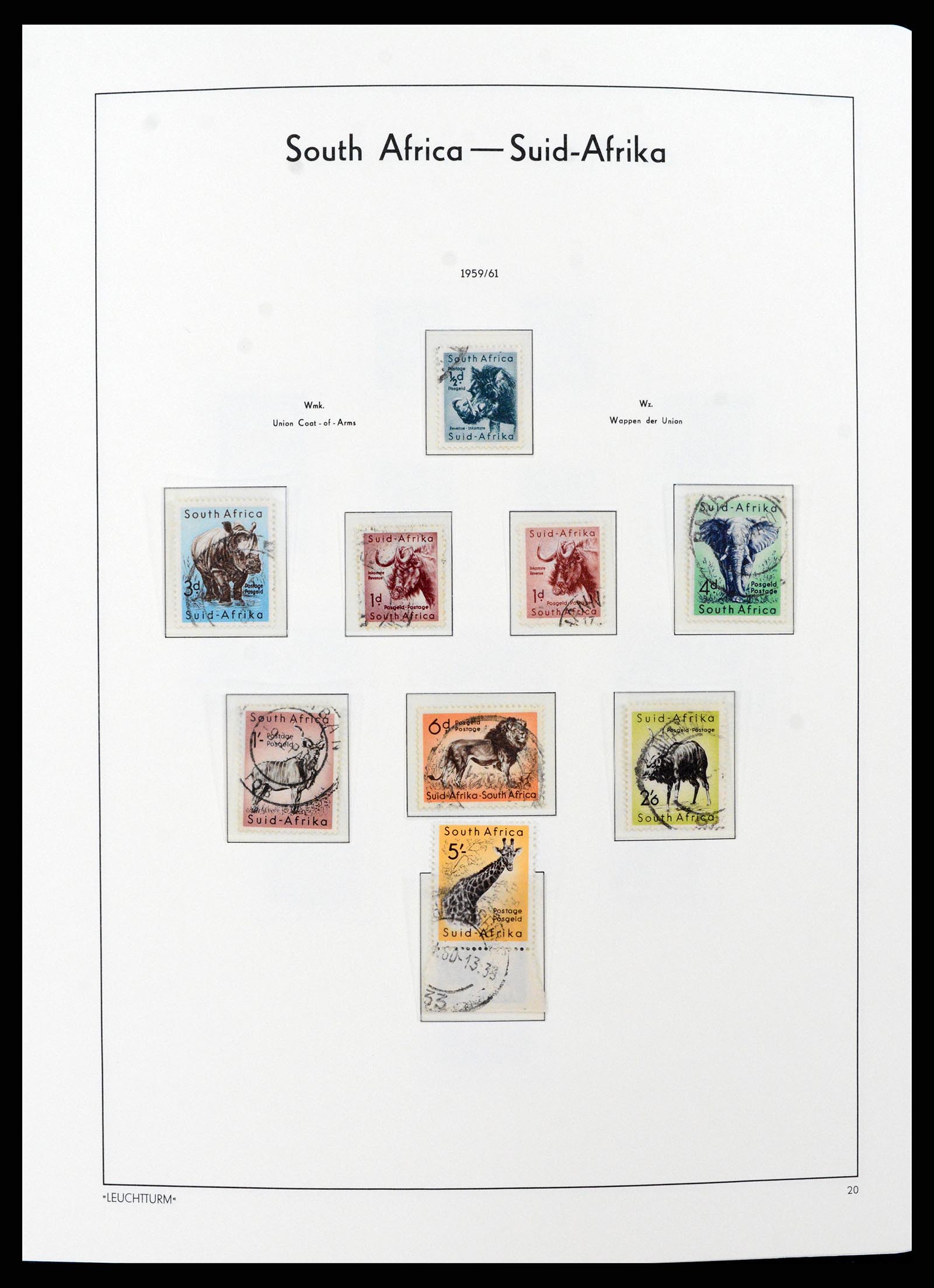 37622 025 - Postzegelverzameling 37622 Zuid Afrika 1910-1991.