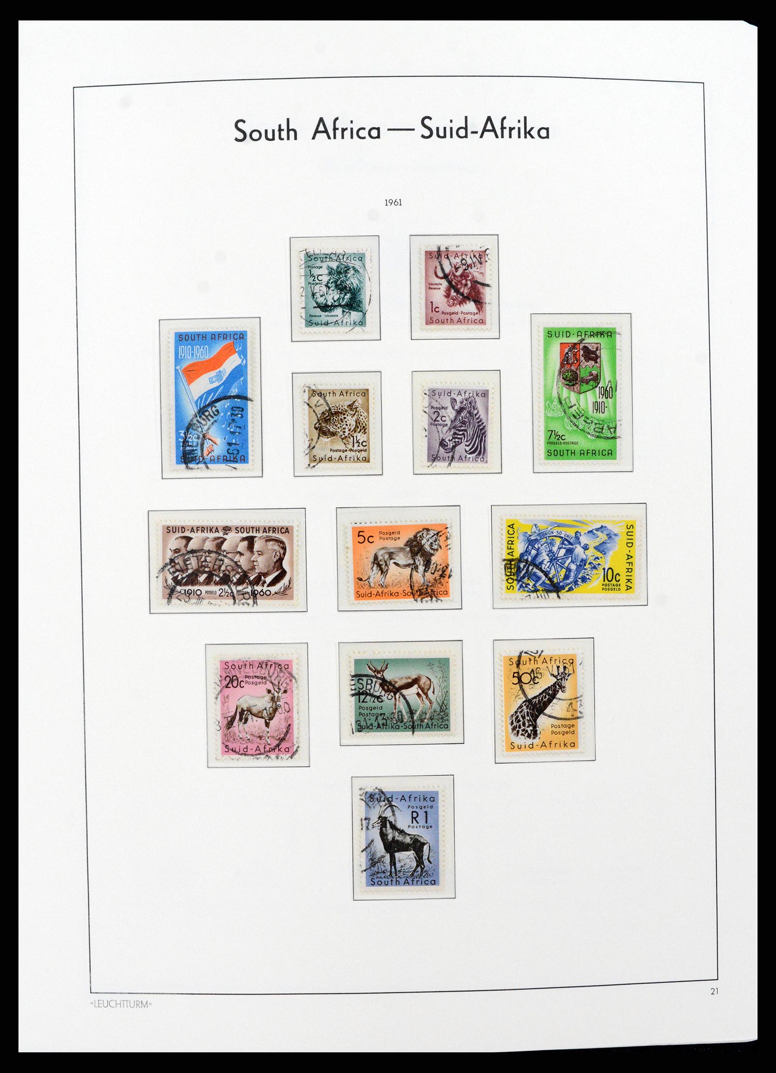 37622 026 - Postzegelverzameling 37622 Zuid Afrika 1910-1991.