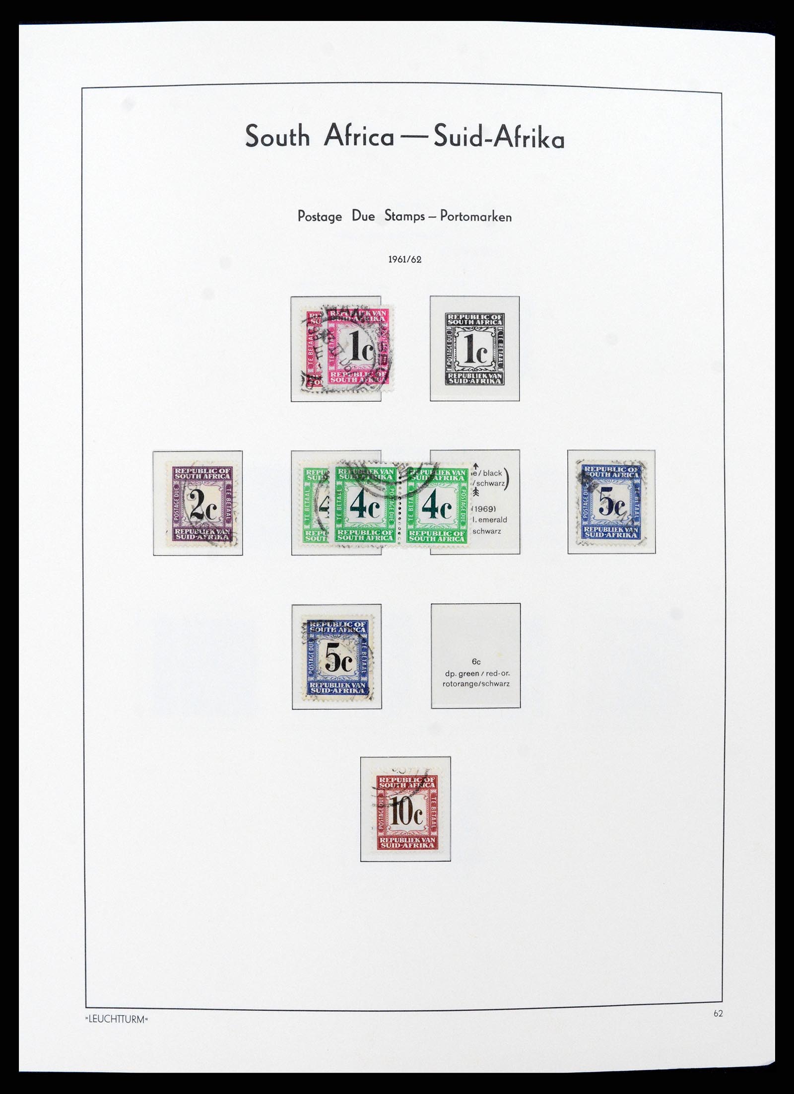 37622 034 - Postzegelverzameling 37622 Zuid Afrika 1910-1991.
