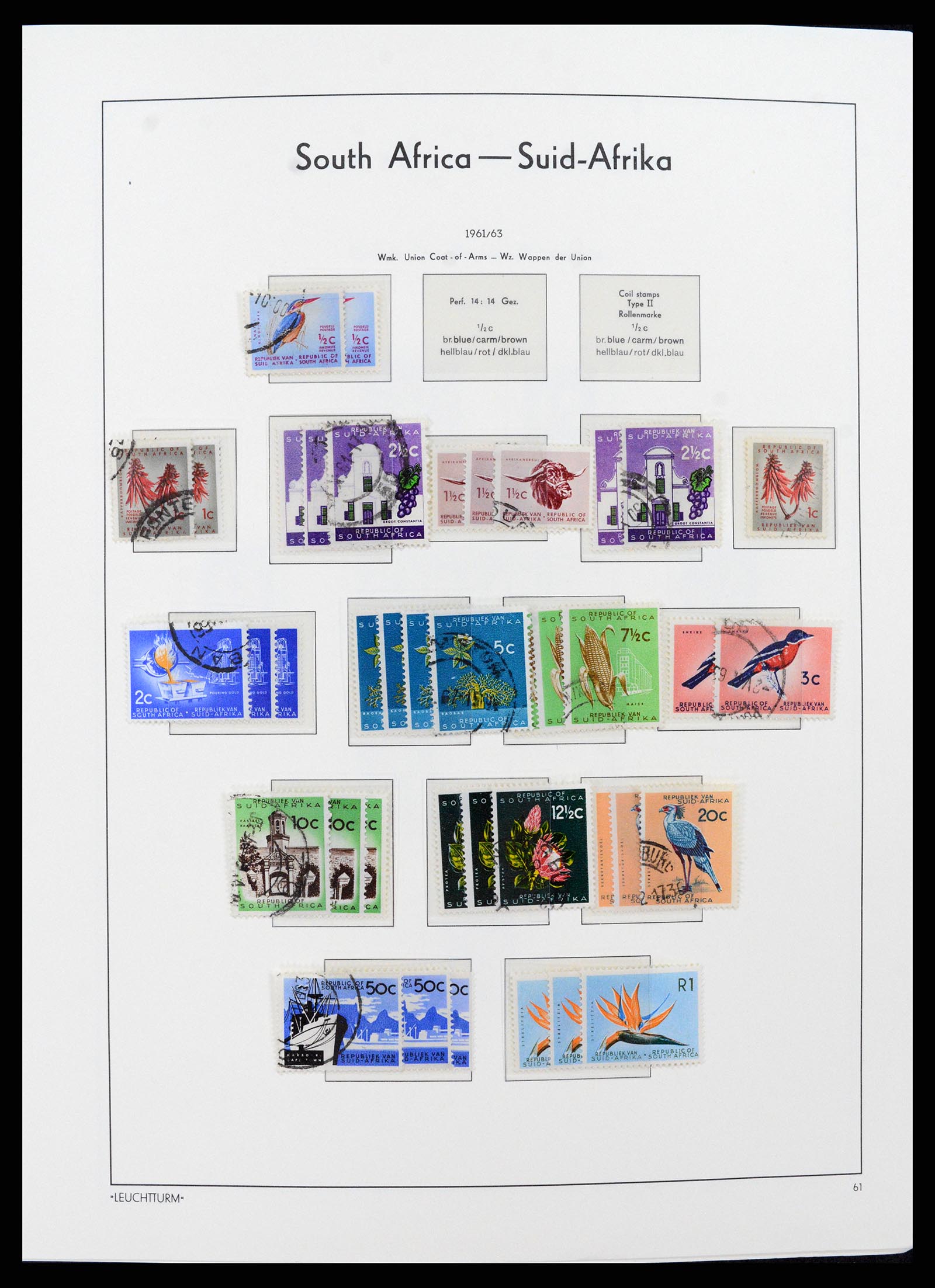 37622 035 - Postzegelverzameling 37622 Zuid Afrika 1910-1991.