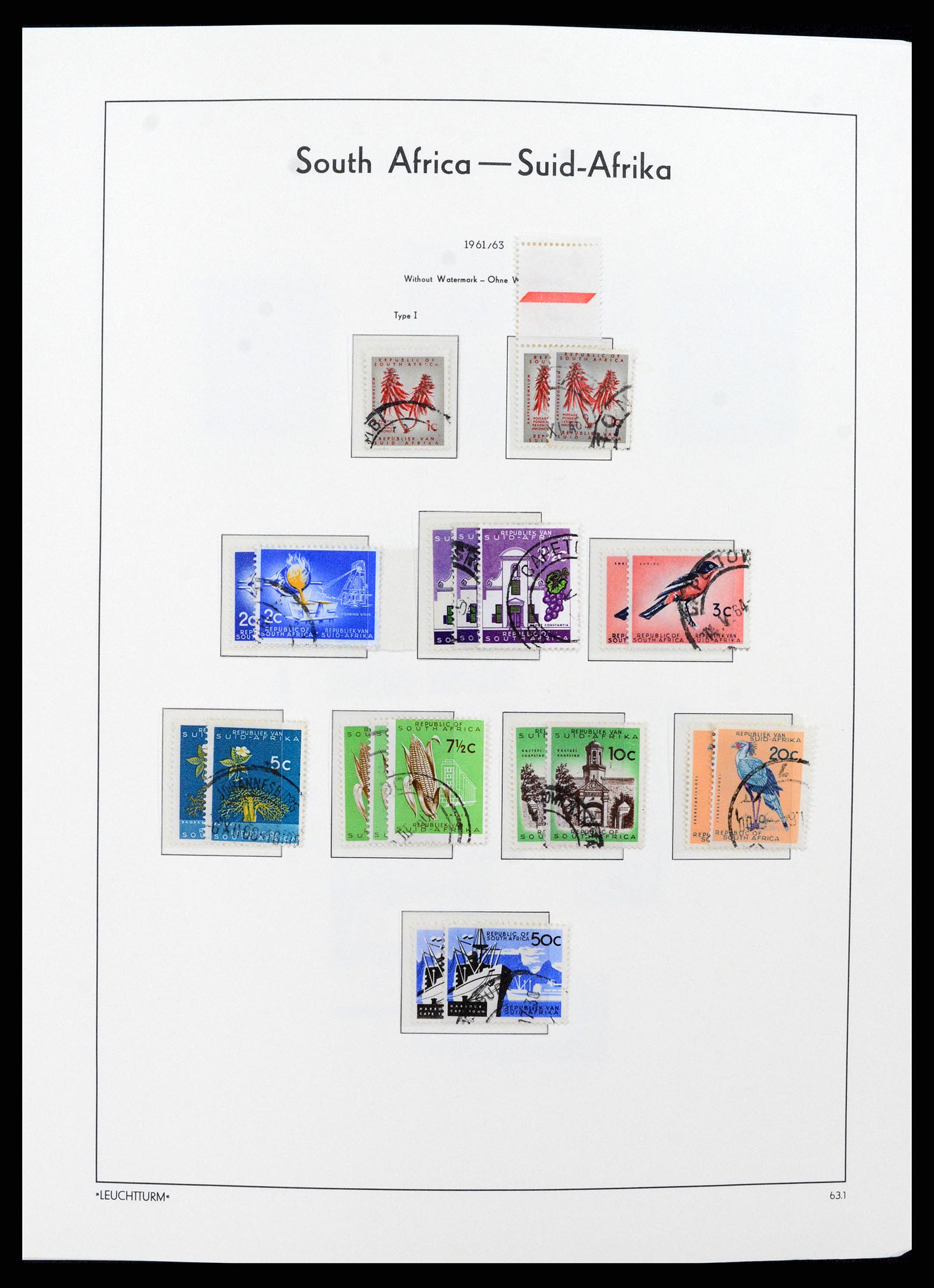 37622 036 - Postzegelverzameling 37622 Zuid Afrika 1910-1991.