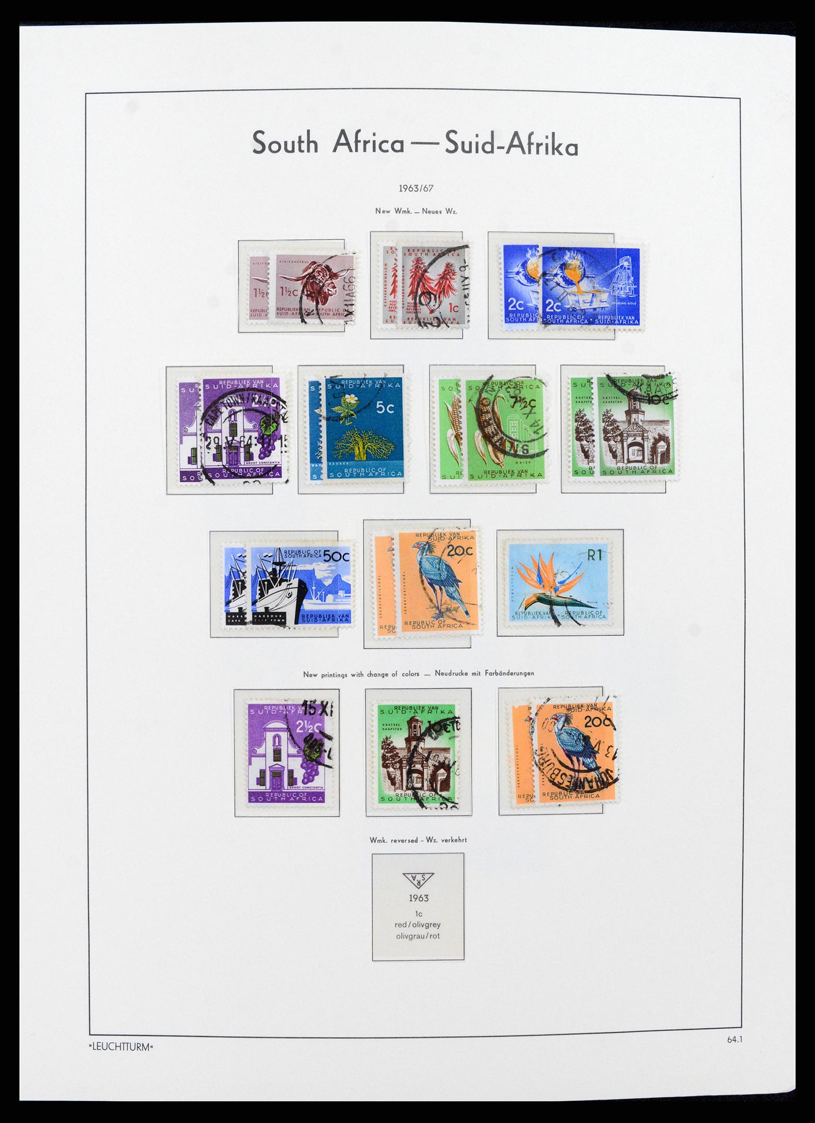 37622 038 - Postzegelverzameling 37622 Zuid Afrika 1910-1991.