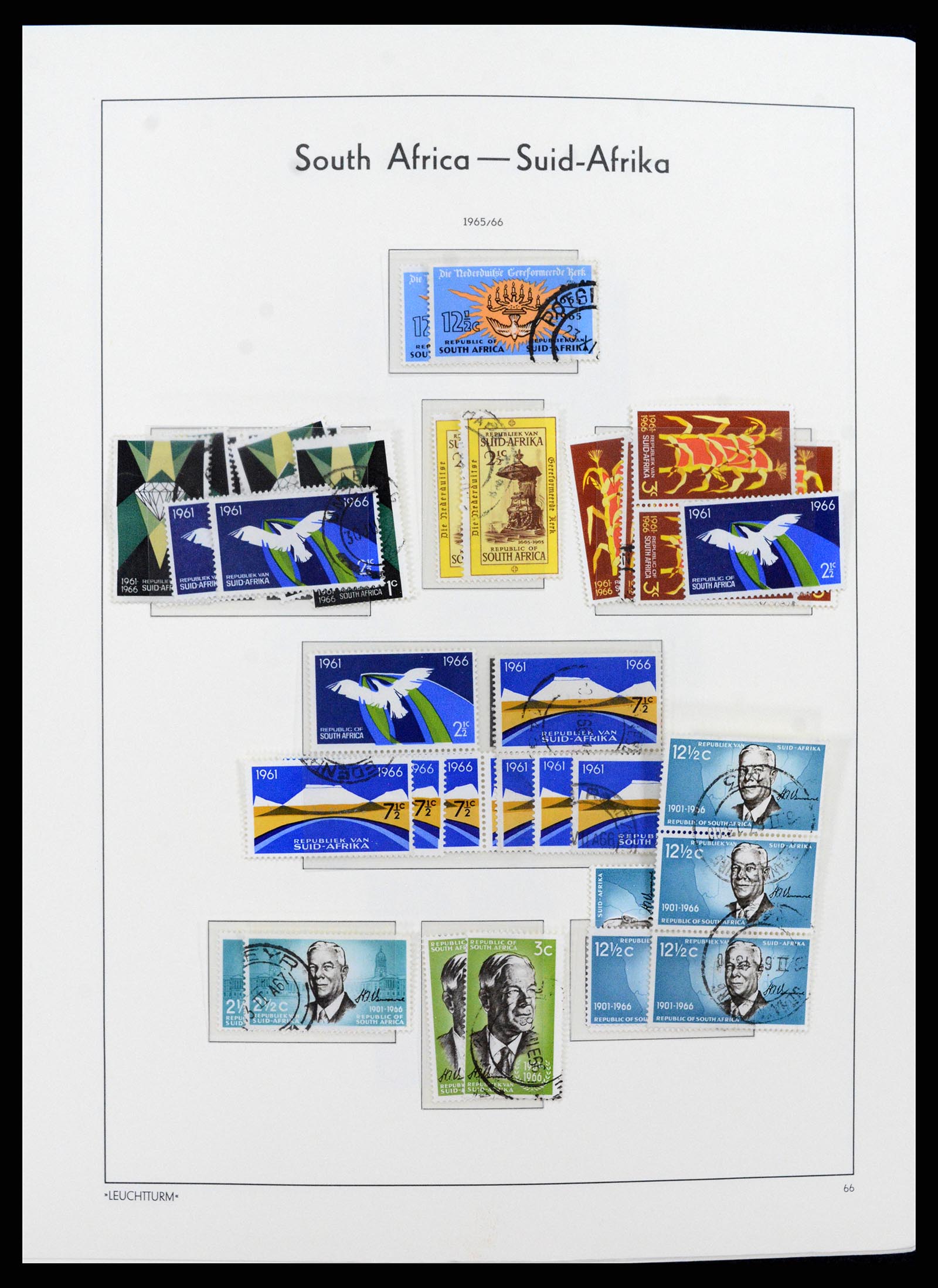 37622 041 - Postzegelverzameling 37622 Zuid Afrika 1910-1991.